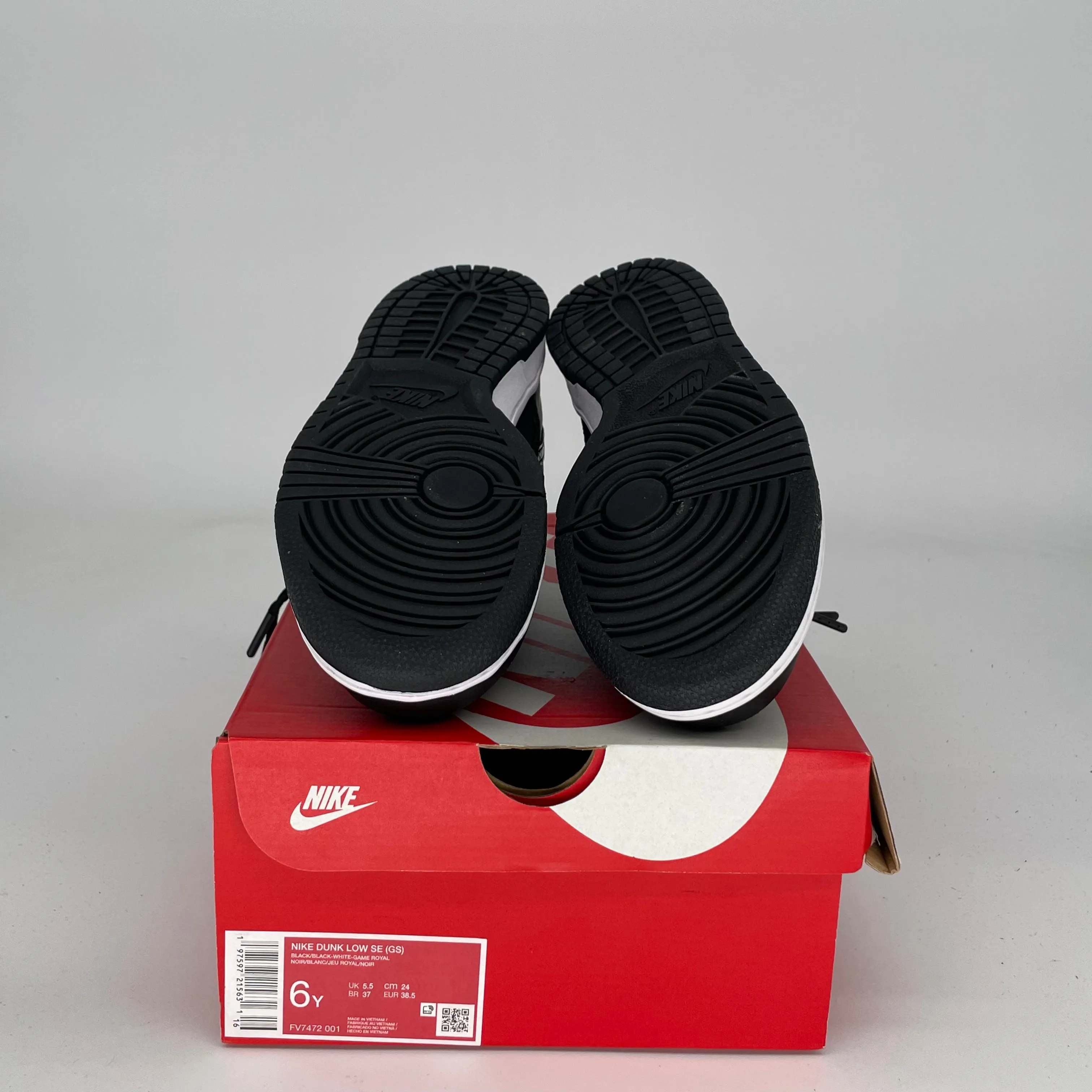 NIKE DUNK LOW BLACK CROC SIZE 6Y FV7472-001
