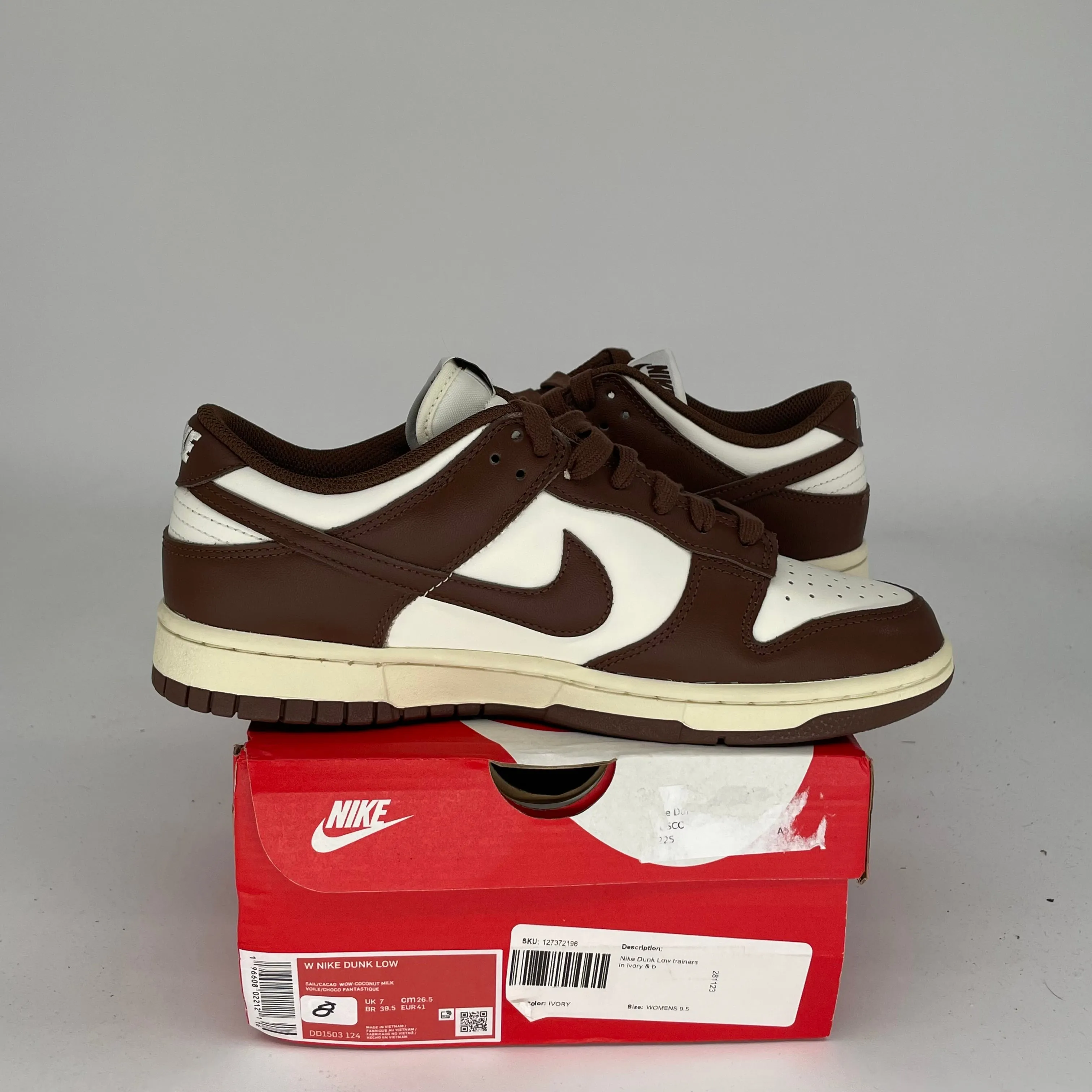 NIKE DUNK LOW CACAO WOW W SIZE 8/9.5W DD1503-124