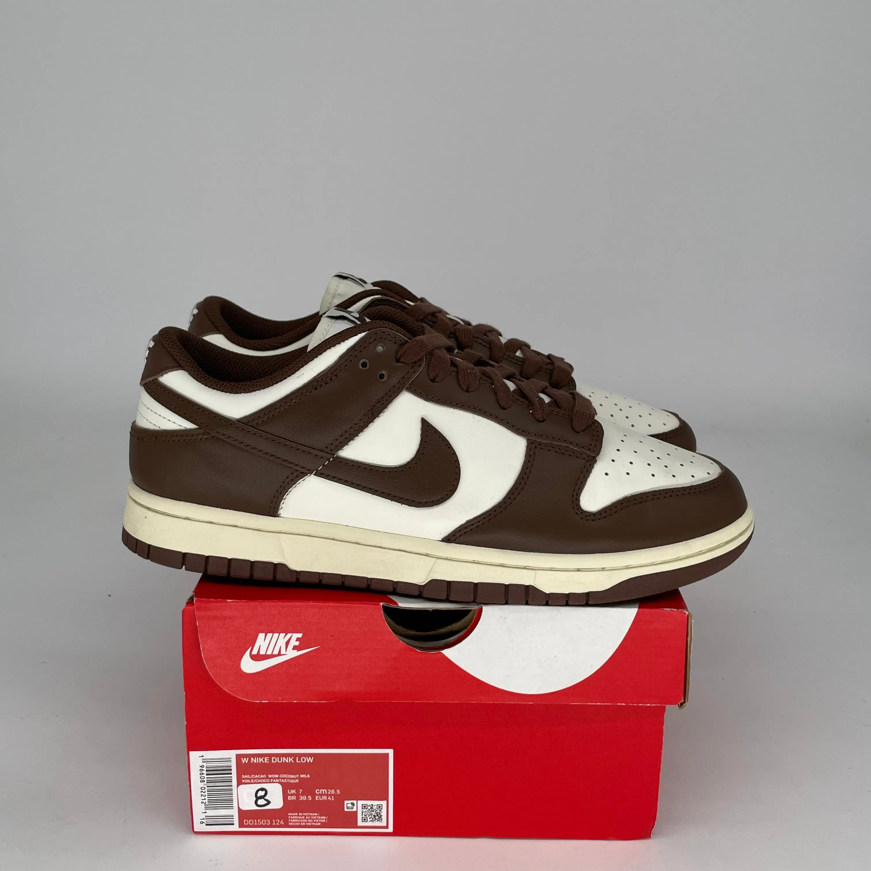 NIKE DUNK LOW CACAO WOW W SIZE 8/9.5W DD1503-124