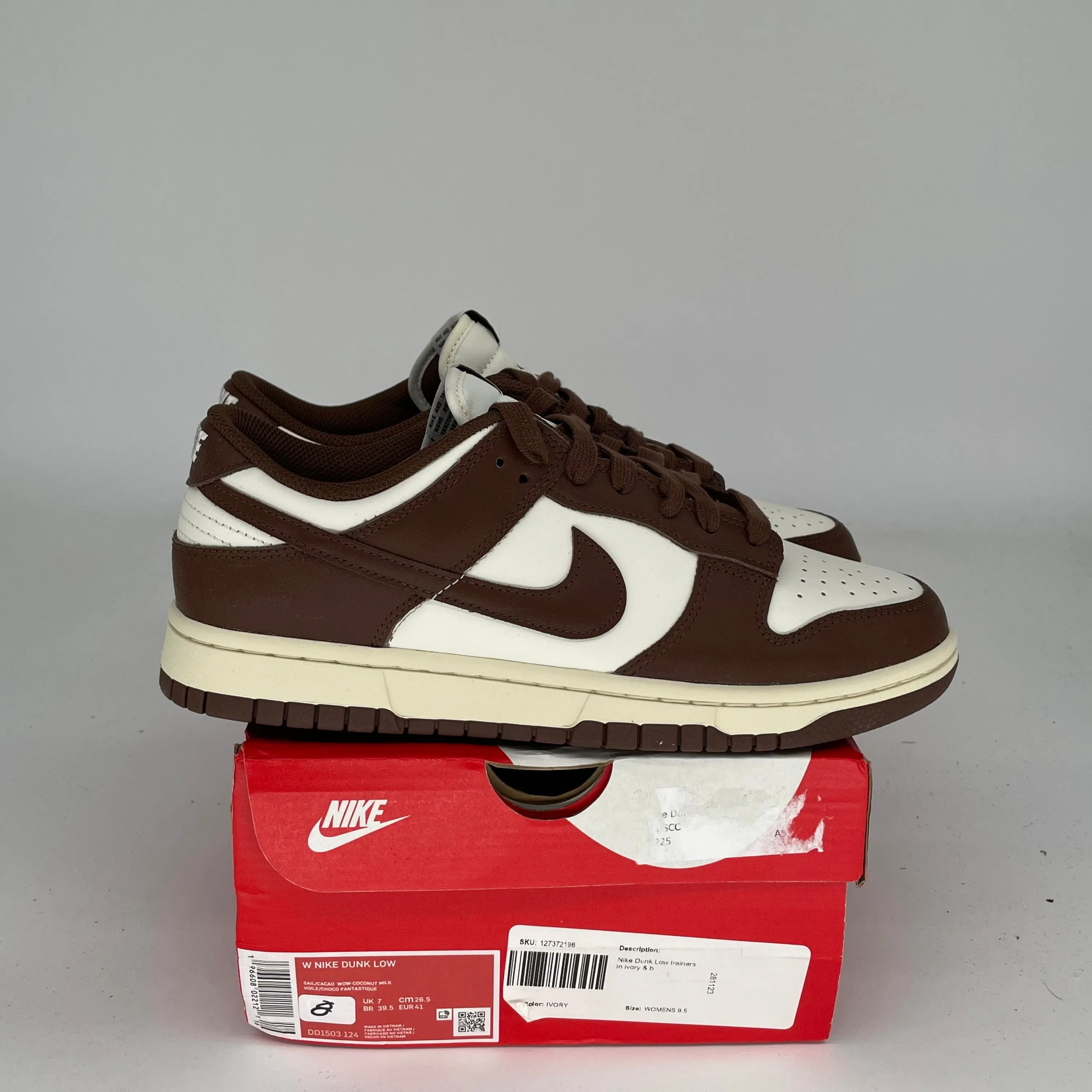 NIKE DUNK LOW CACAO WOW W SIZE 8/9.5W DD1503-124