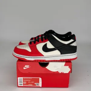 NIKE DUNK LOW NBA 75TH ANNIVERSARY CHICAGO SIZE 6.5Y DO6288-100