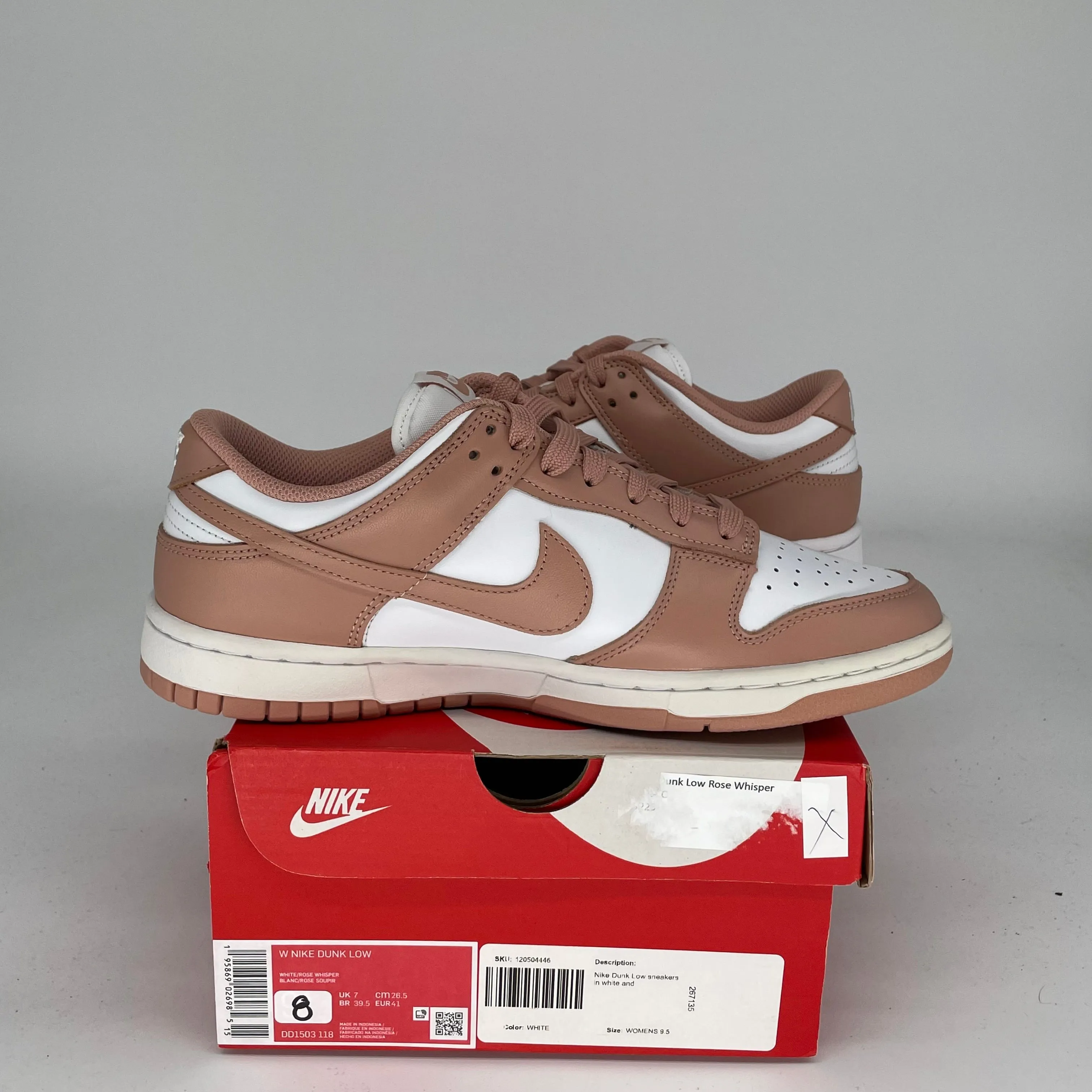 NIKE DUNK LOW ROSE WHISPER W SIZE 8/9.5W DD1503-118