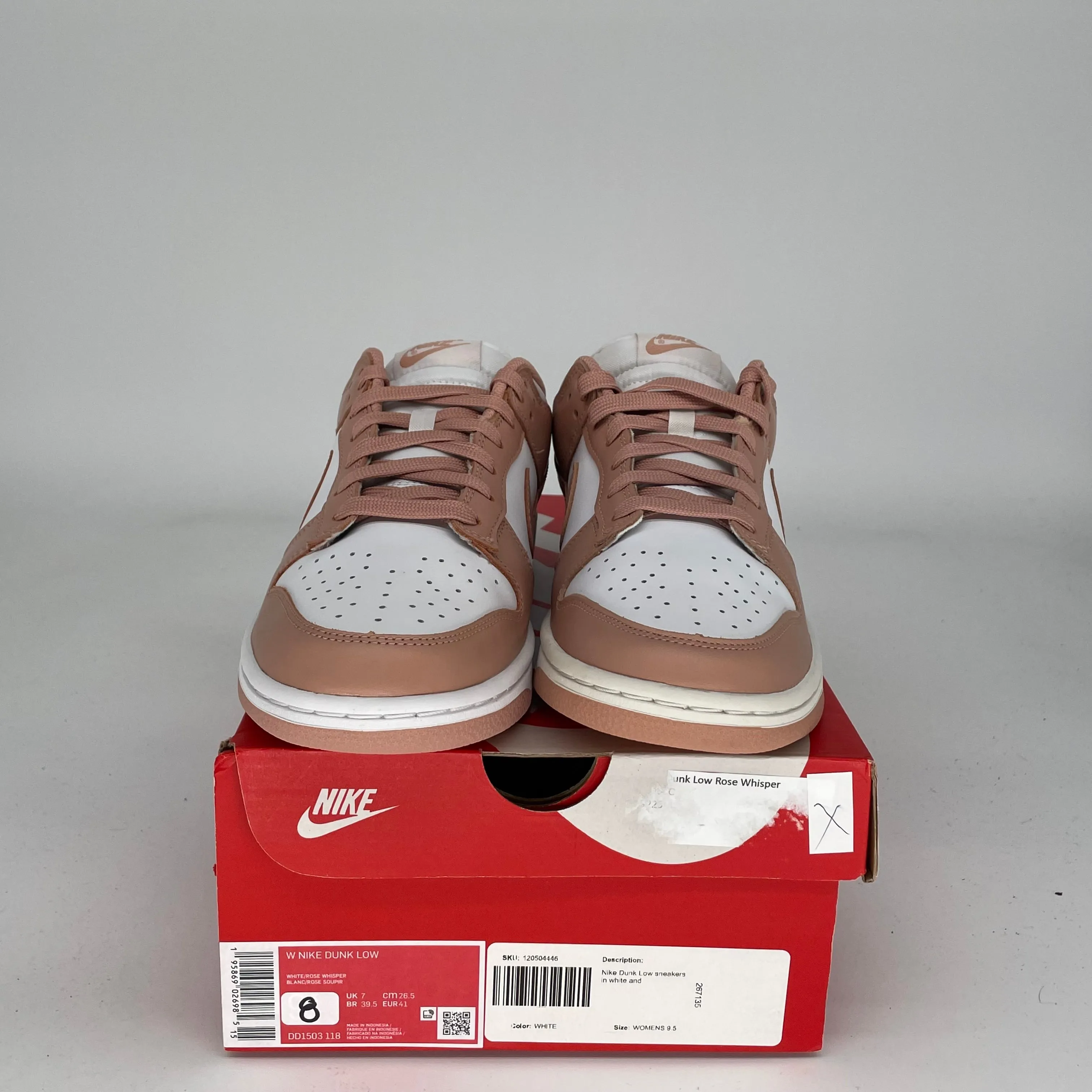 NIKE DUNK LOW ROSE WHISPER W SIZE 8/9.5W DD1503-118