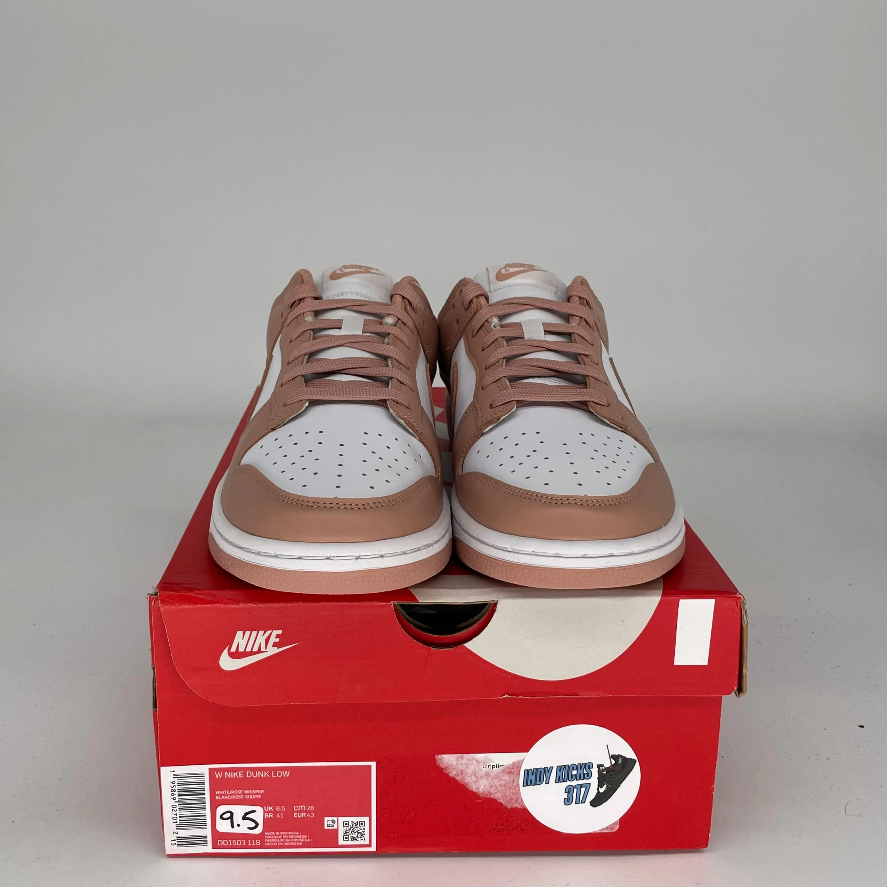 NIKE DUNK LOW ROSE WHISPER W SIZE 9.5/11W DD1503-118