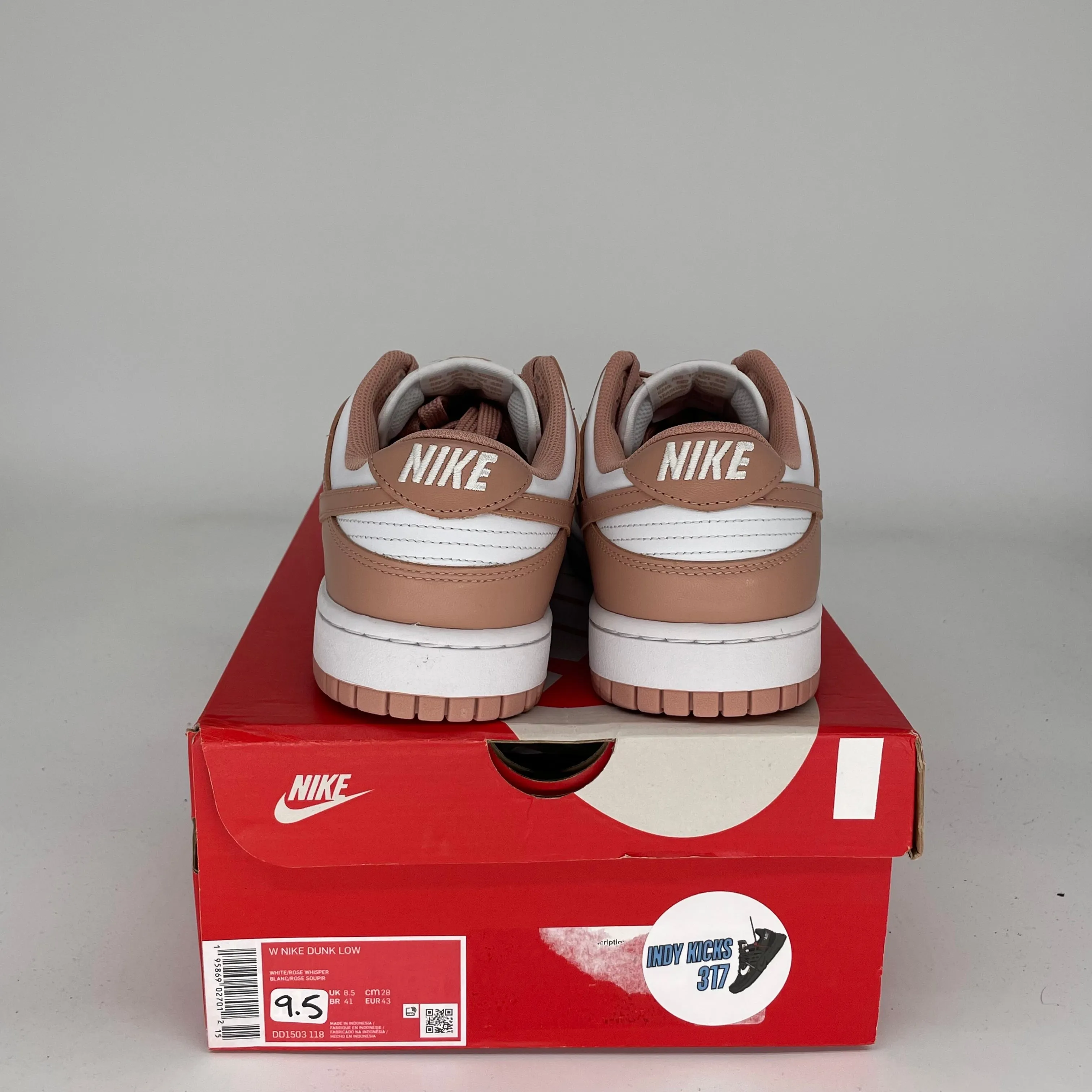 NIKE DUNK LOW ROSE WHISPER W SIZE 9.5/11W DD1503-118