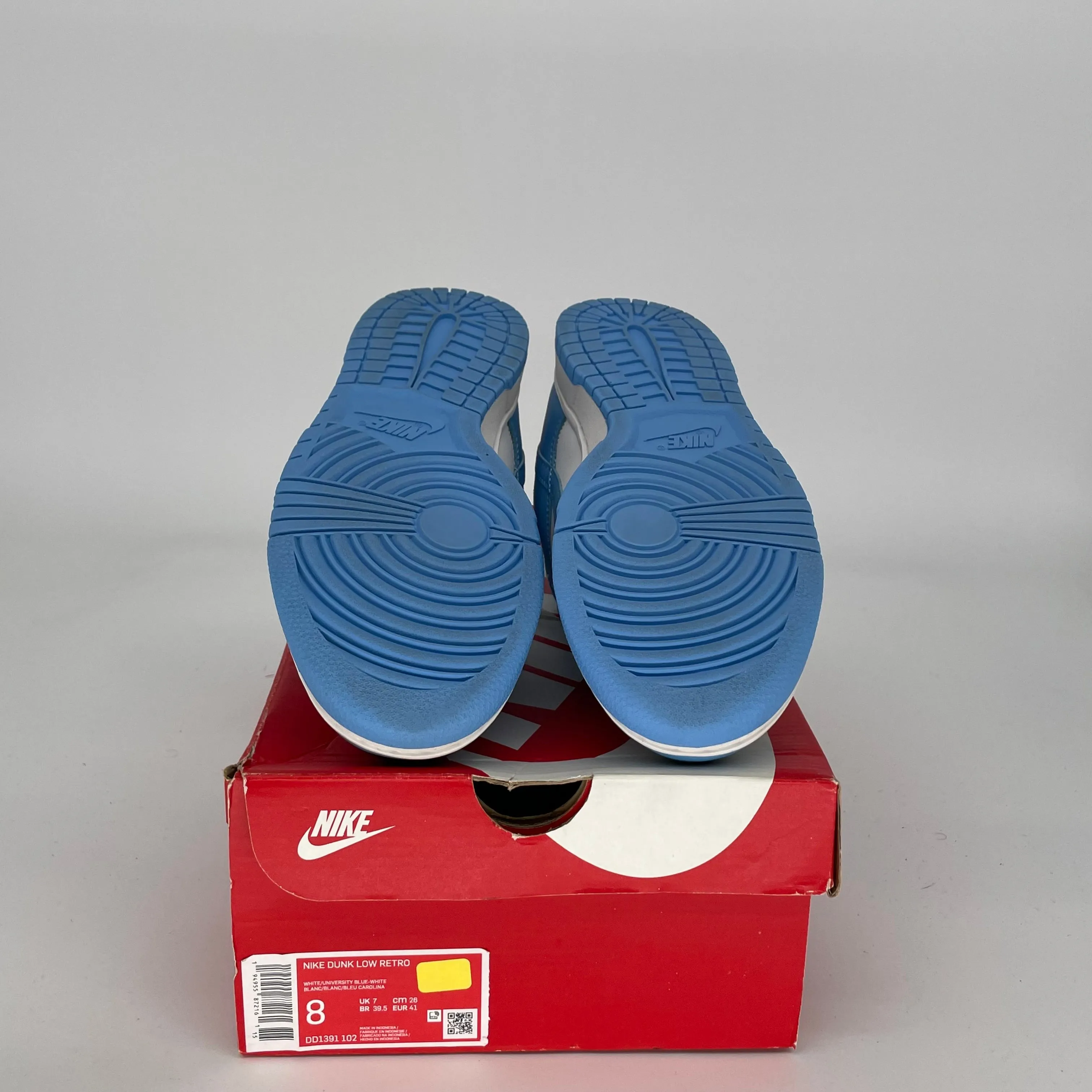 NIKE DUNK LOW UNC SIZE 8 DD1391-102