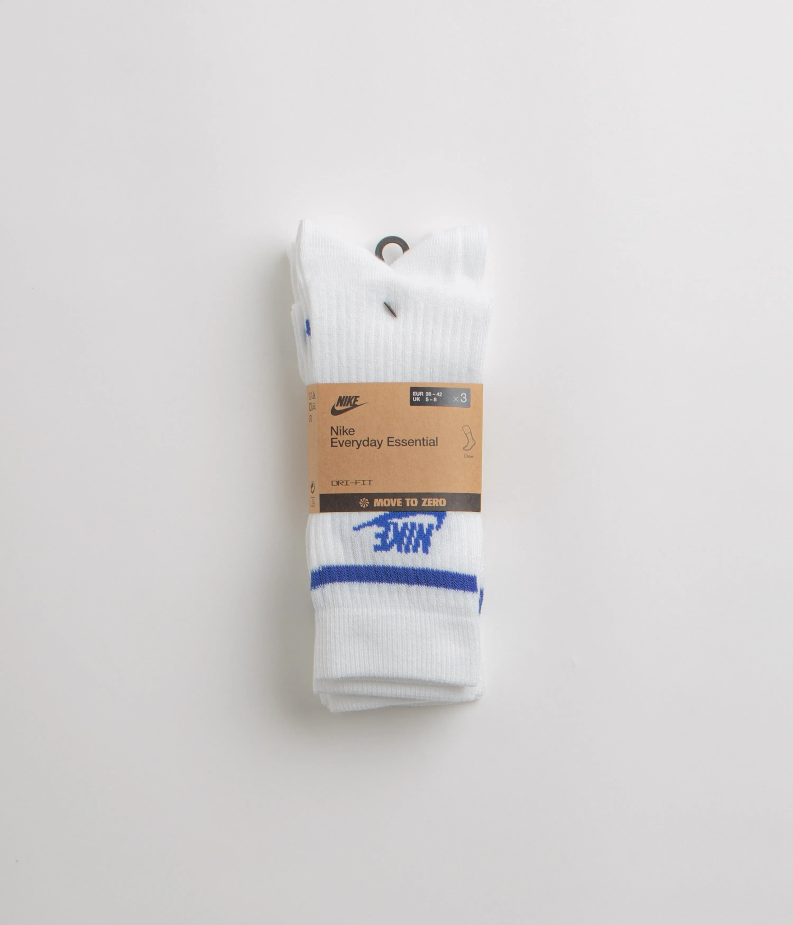 Nike Everyday Essential Crew Socks (3 Pair) - White / Game Royal / Game Royal Nike Sportswears