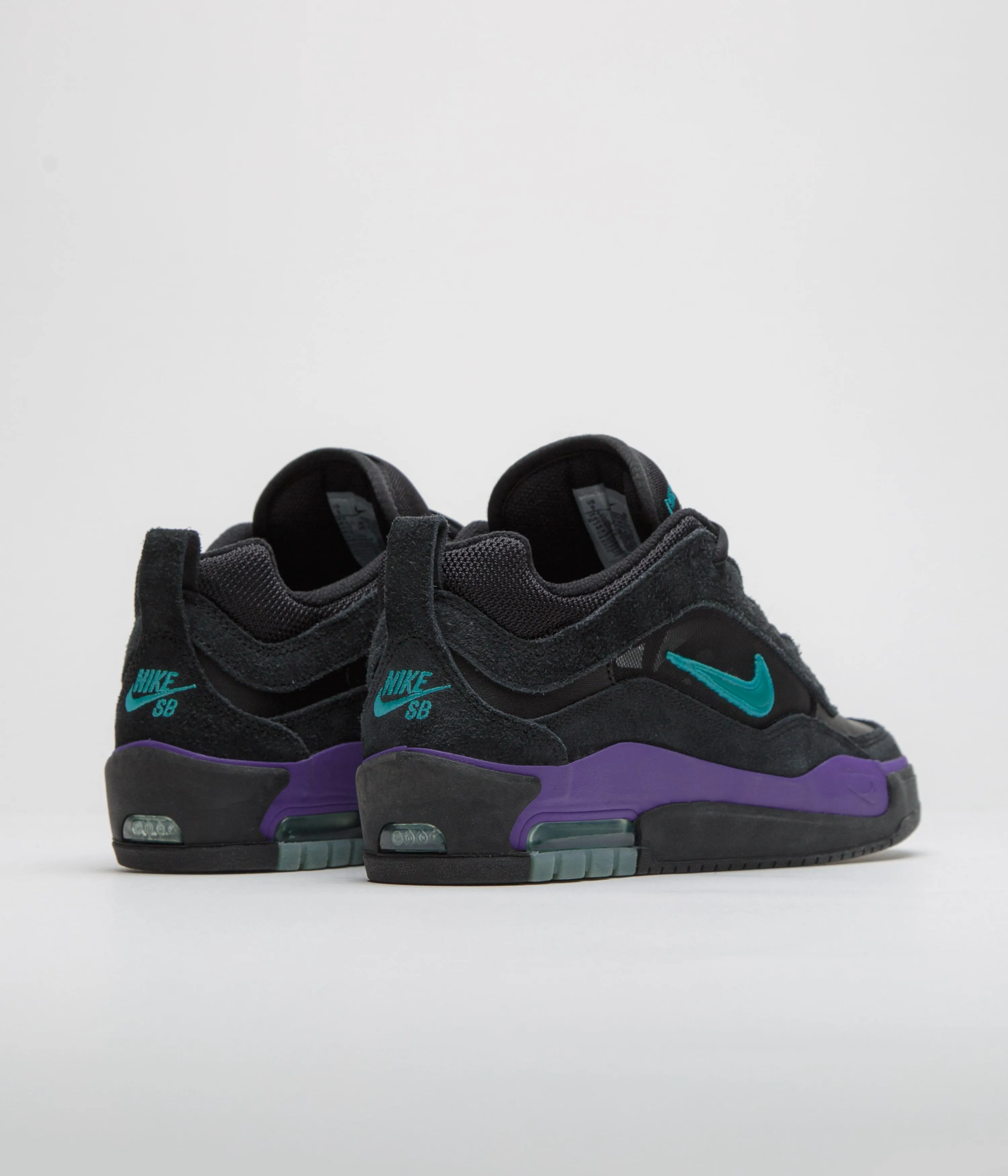 Nike SB Air Max Ishod Shoes - Black / Dusty Cactus - Black - Persian Violet Nike SB Clothing