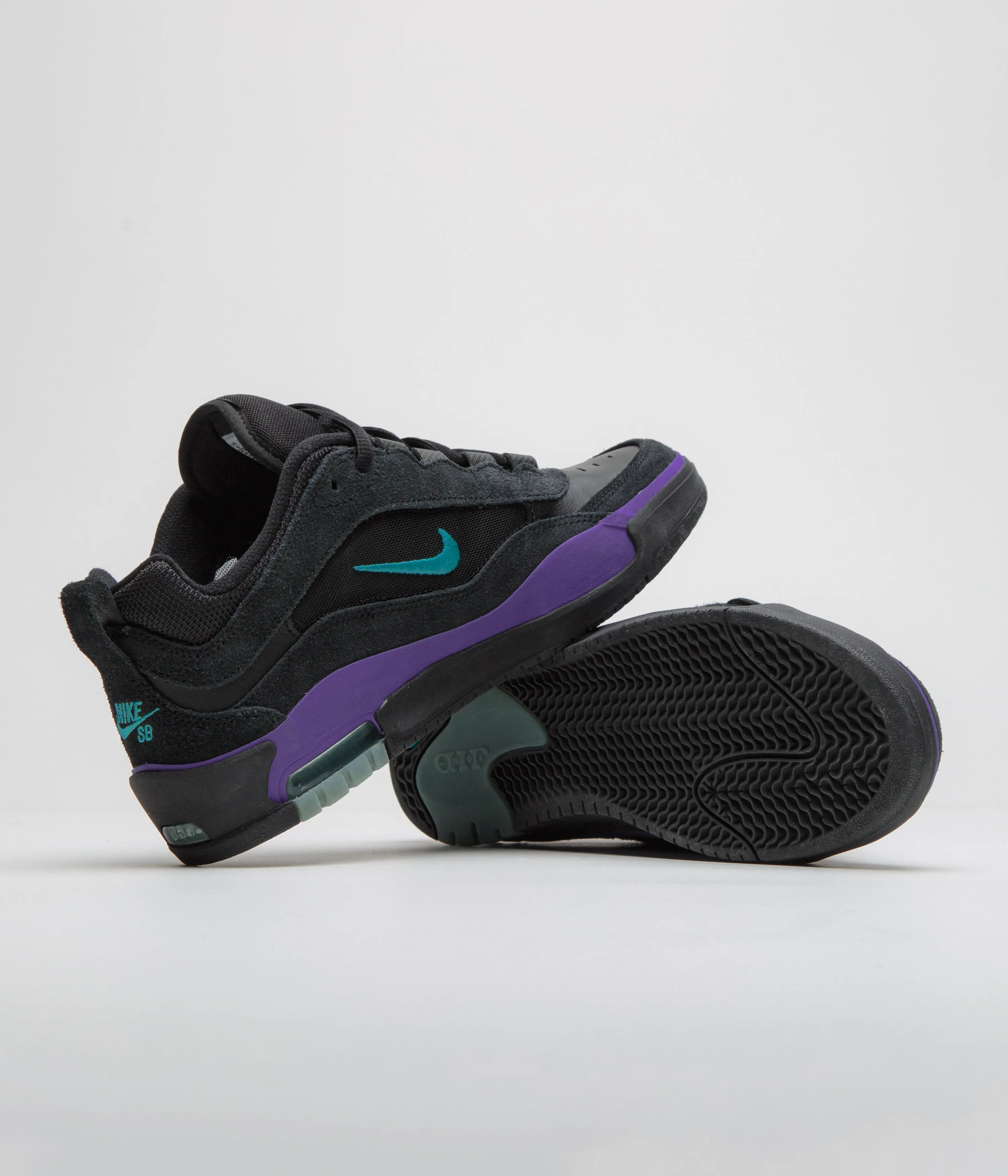 Nike SB Air Max Ishod Shoes - Black / Dusty Cactus - Black - Persian Violet Nike SB Clothing