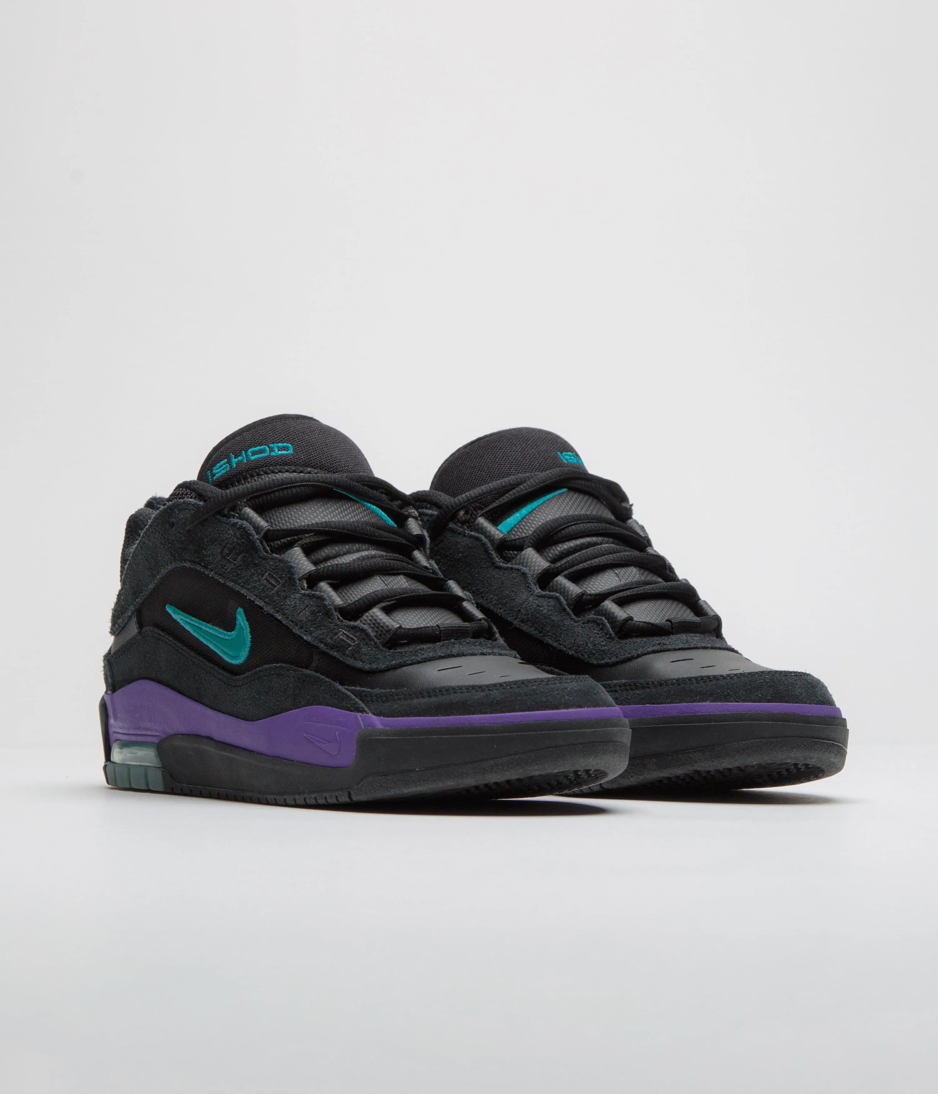 Nike SB Air Max Ishod Shoes - Black / Dusty Cactus - Black - Persian Violet Nike SB Clothing