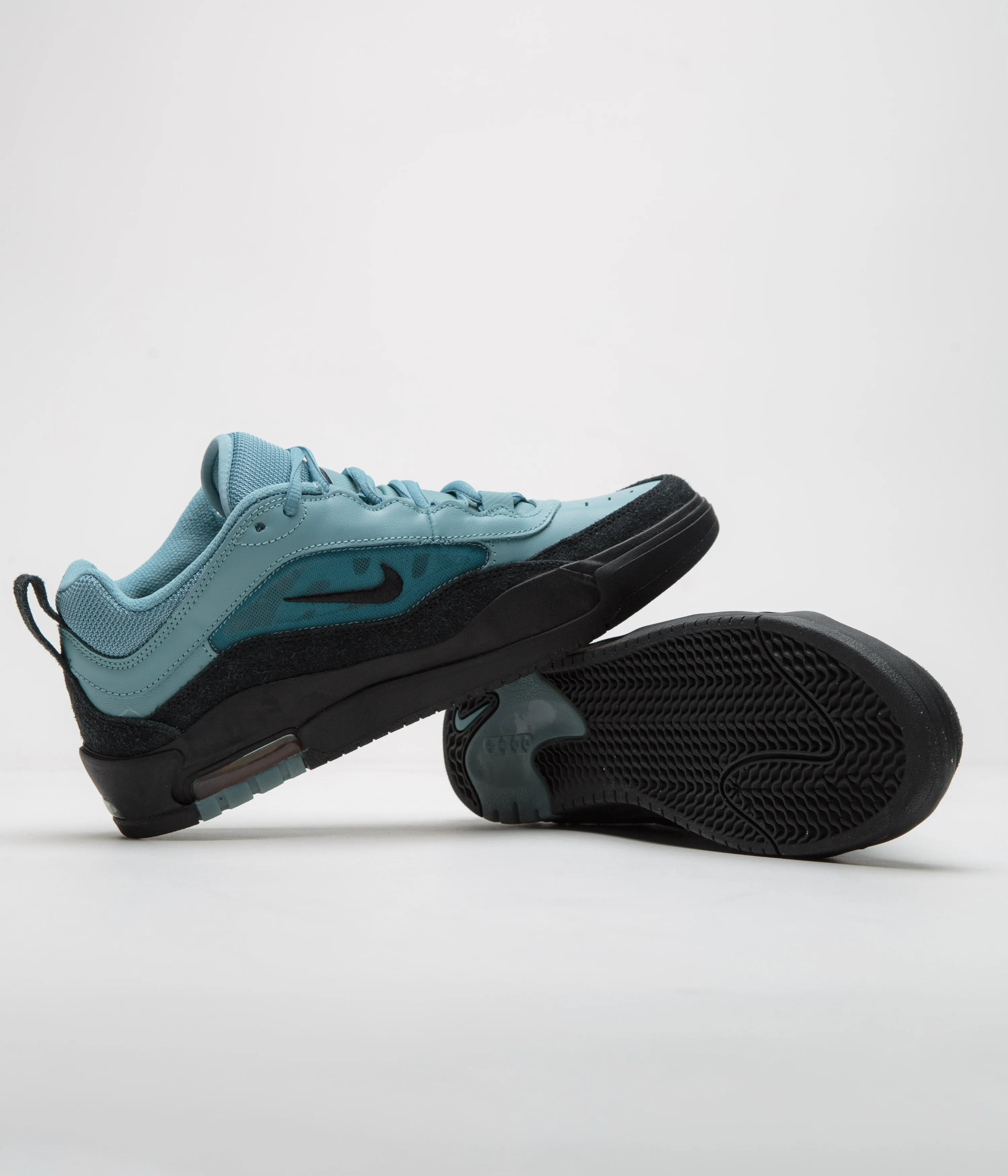 Nike SB Air Max Ishod Shoes - Denim Turquoise / Black - Denim Turquoise - Black Nike SB Clothing