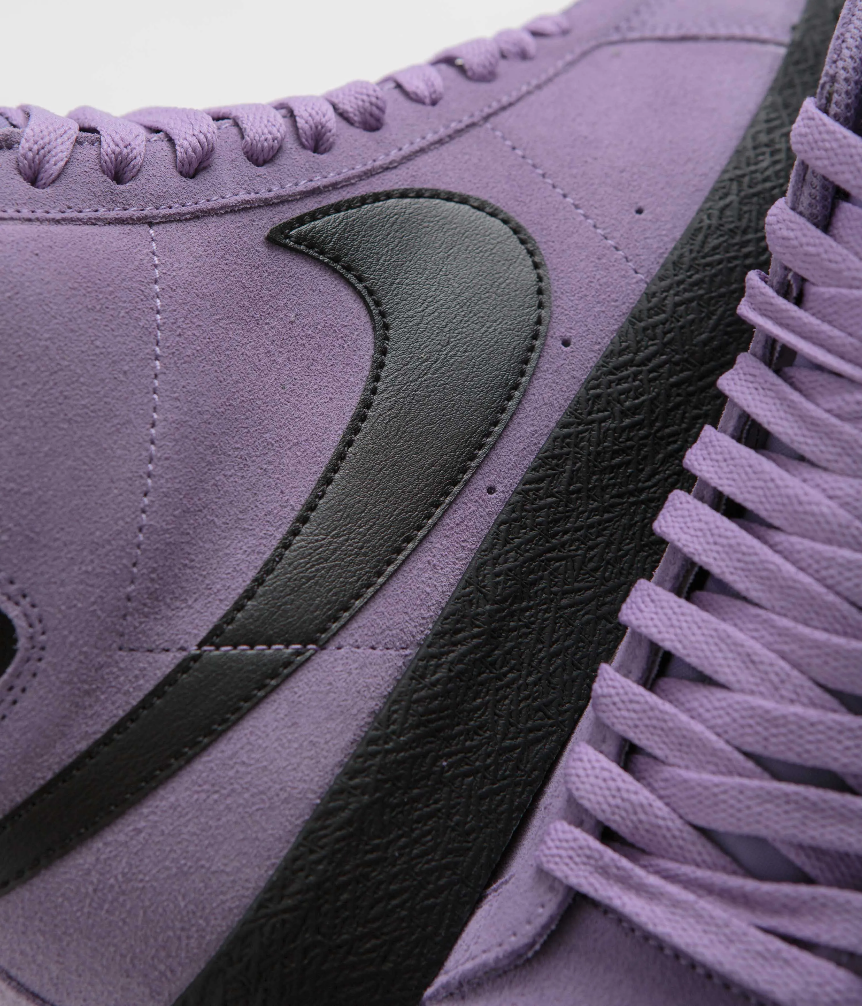 Nike SB Blazer Mid Shoes - Dusty Amethyst / Black - Dusty Amethyst Nike SB Clothing
