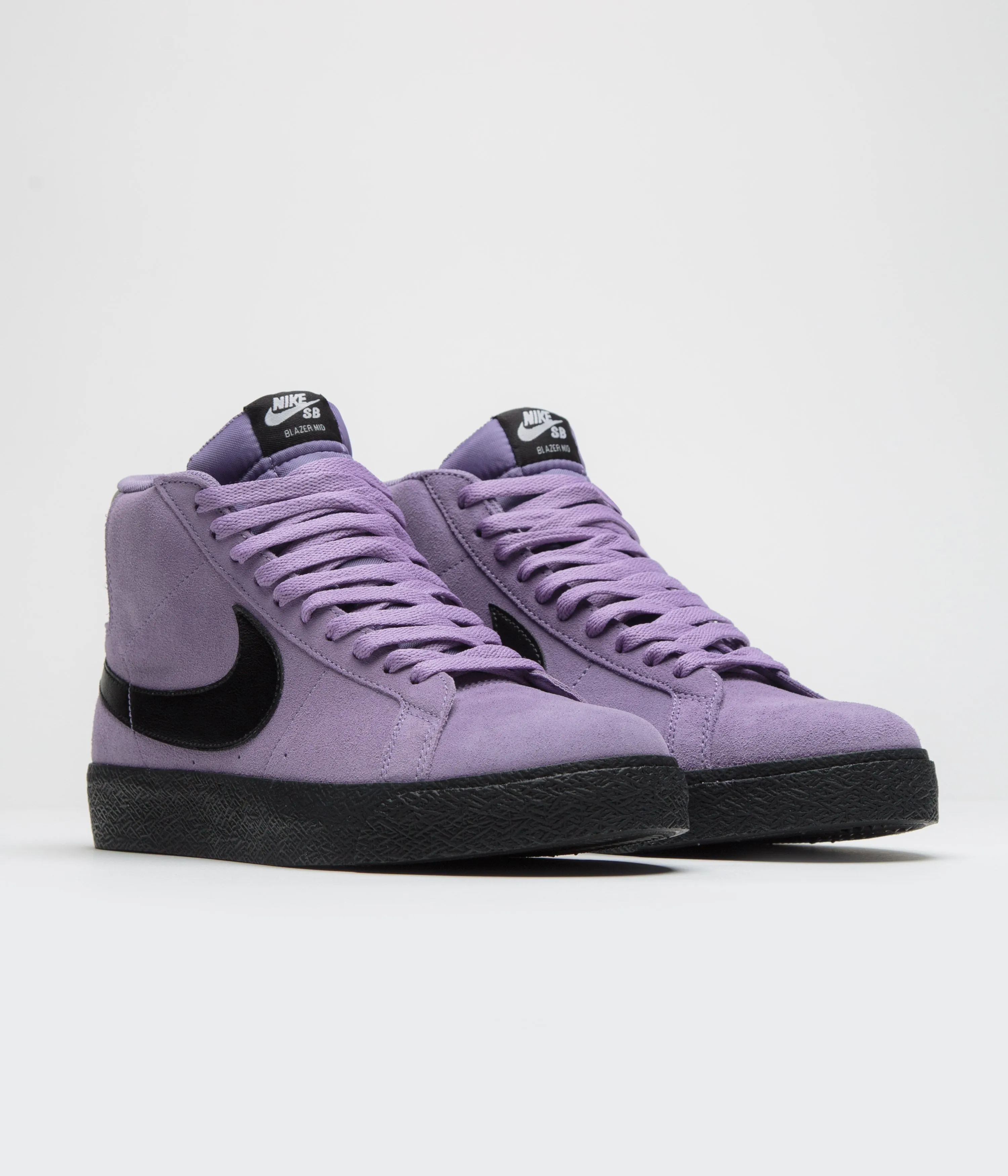Nike SB Blazer Mid Shoes - Dusty Amethyst / Black - Dusty Amethyst Nike SB Clothing