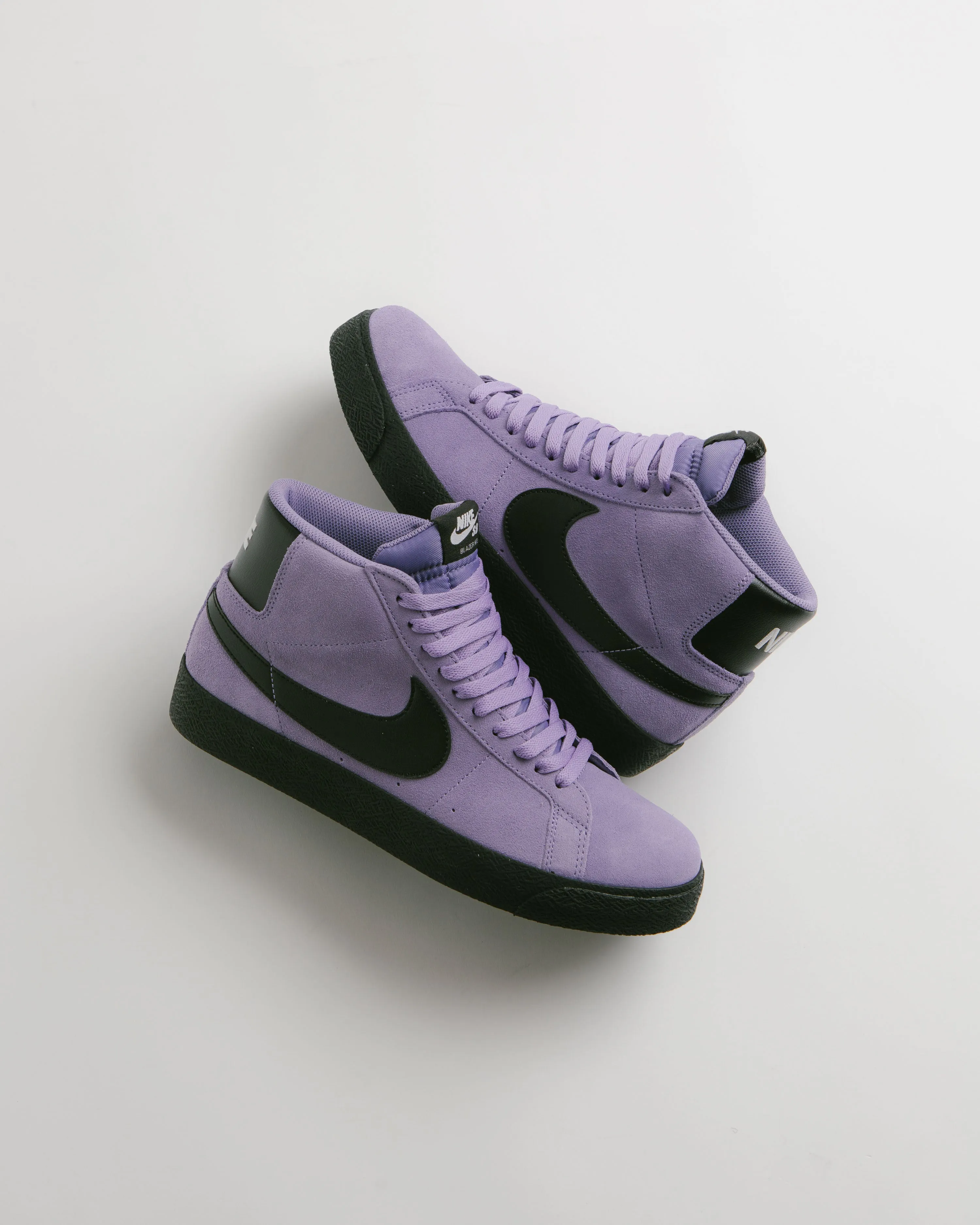 Nike SB Blazer Mid Shoes - Dusty Amethyst / Black - Dusty Amethyst Nike SB Clothing