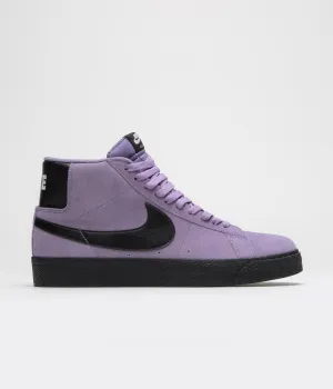 Nike SB Blazer Mid Shoes - Dusty Amethyst / Black - Dusty Amethyst Nike SB Clothing