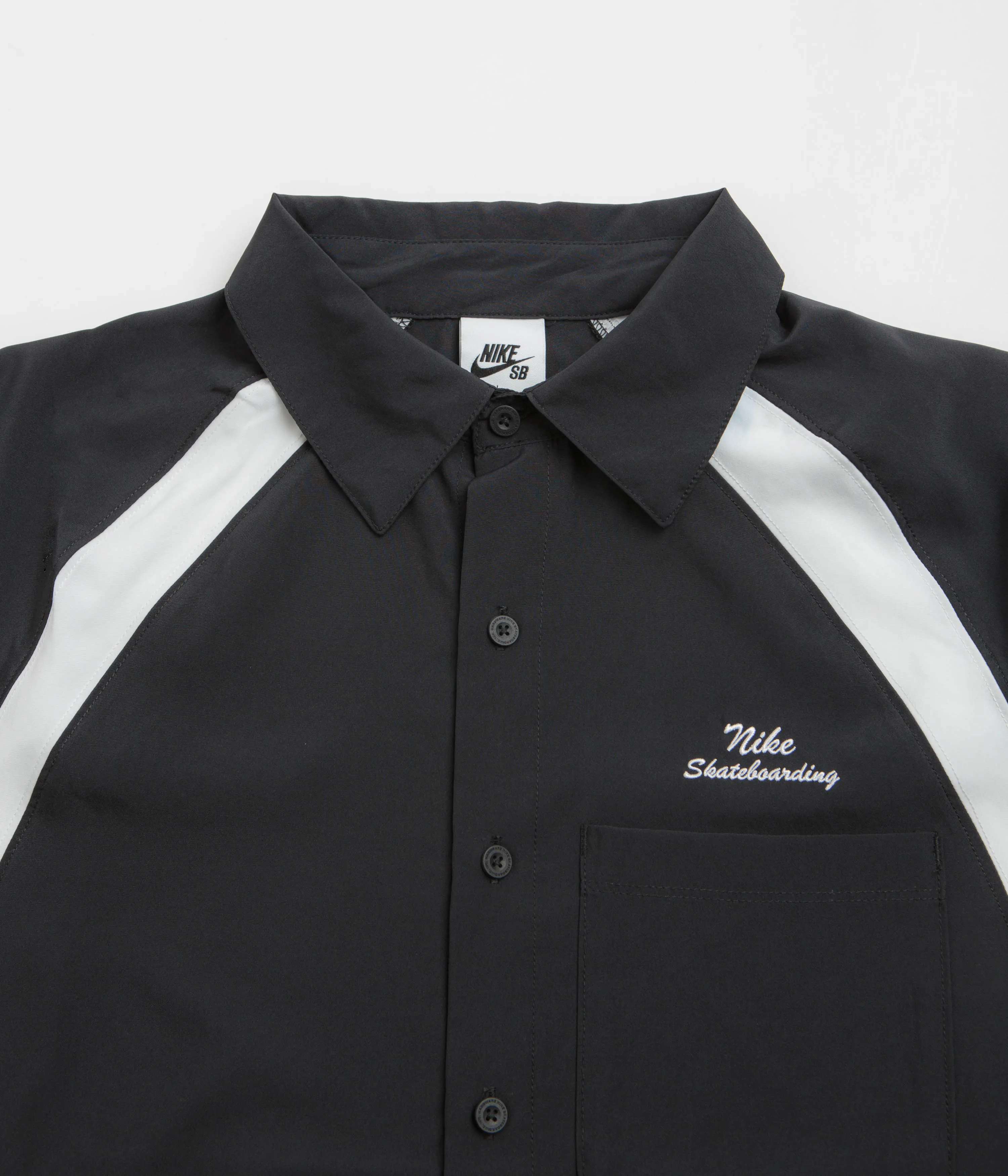 Nike SB Bowler Shirt - Black / White / White Nike SB Clothing