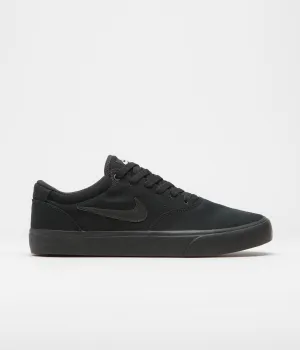 Nike SB Chron 2 Canvas Shoes - Black / Black - Black Nike SB Clothing