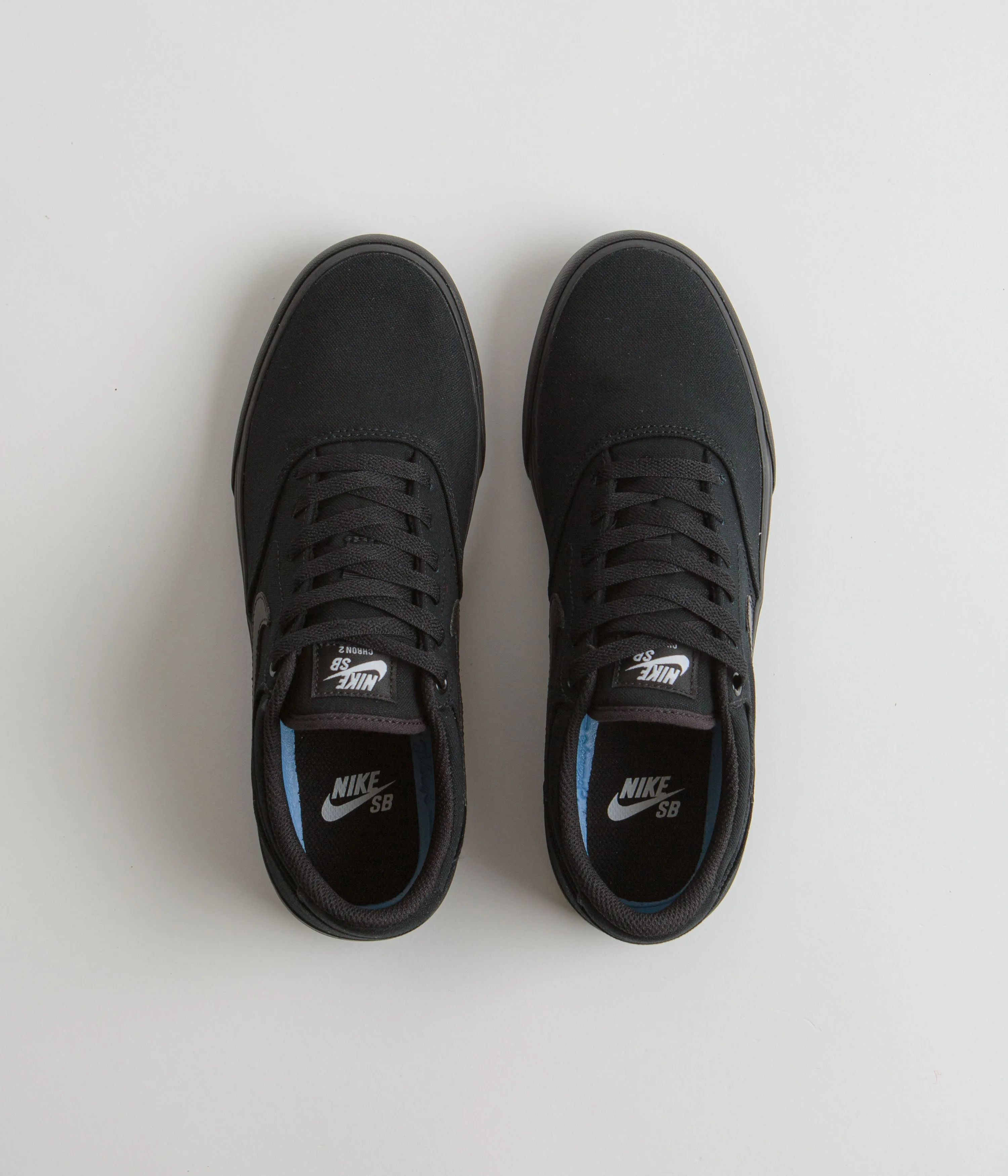 Nike SB Chron 2 Canvas Shoes - Black / Black - Black Nike SB Clothing