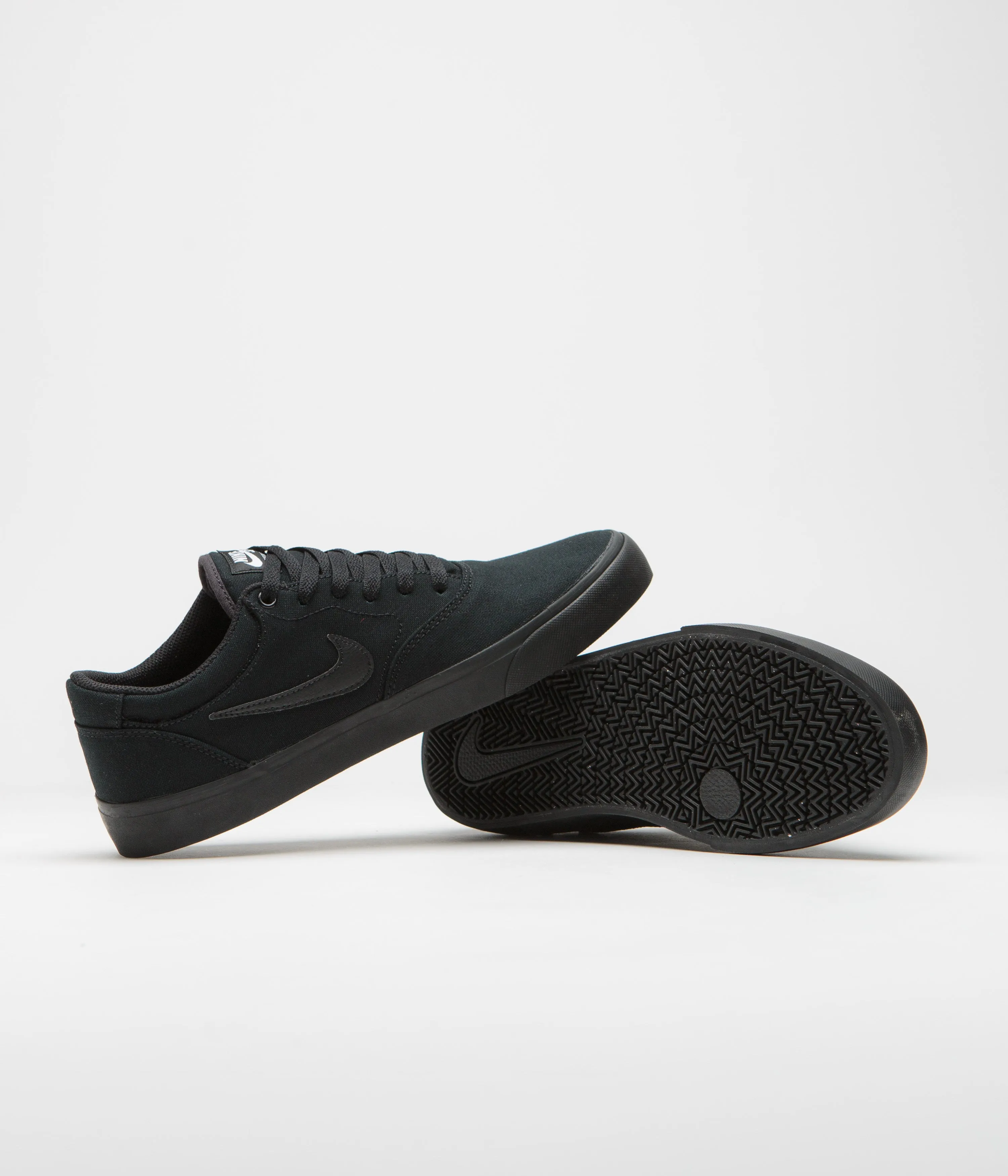 Nike SB Chron 2 Canvas Shoes - Black / Black - Black Nike SB Clothing