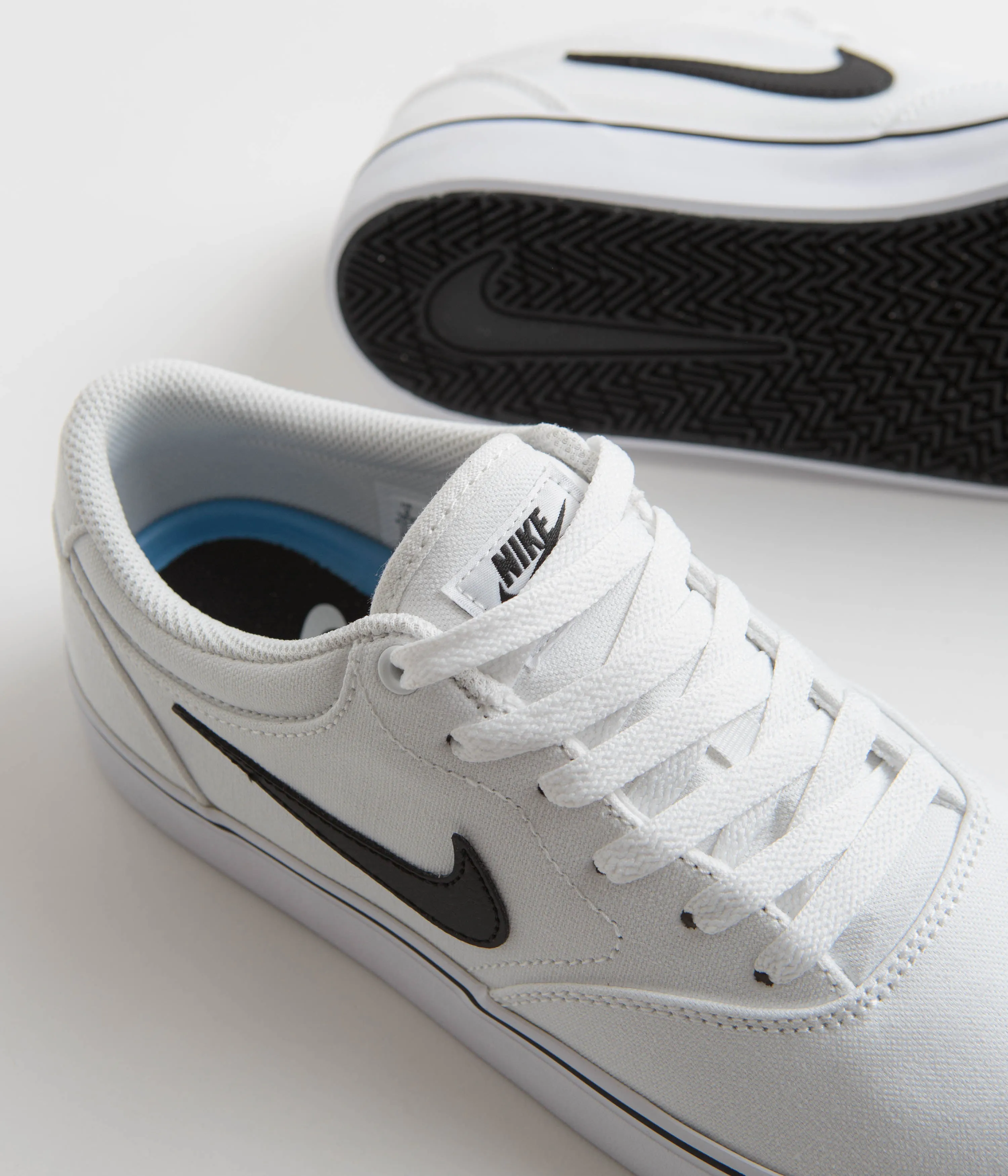 Nike SB Chron 2 Canvas Shoes - White / Black - White Nike SB Clothing