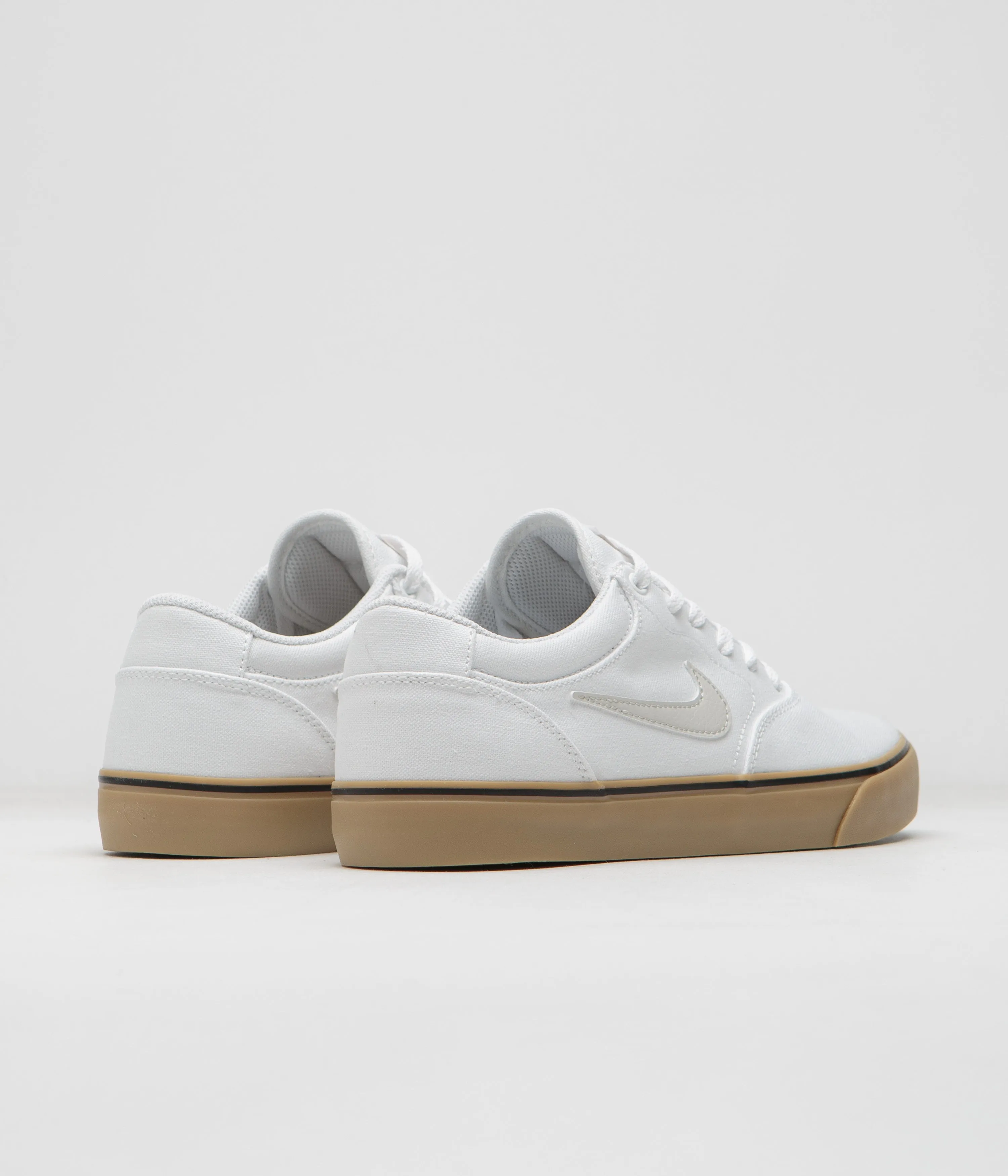 Nike SB Chron 2 Canvas Shoes - White / Light Bone - White - Gum Light Brown Nike SB Clothing