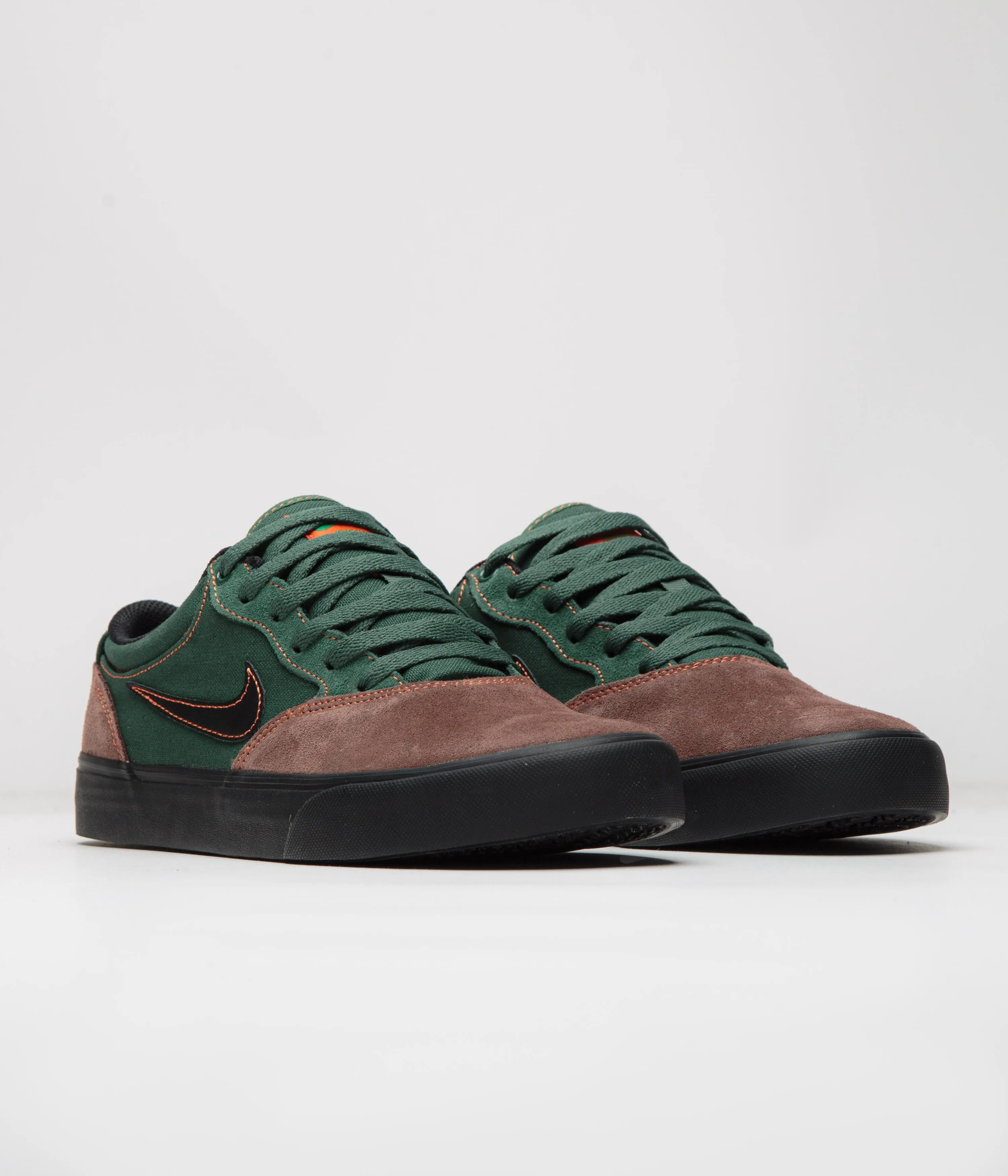 Nike SB Chron 2 Shoes - Light Chocolate / Black - Noble Green Nike SB Clothing