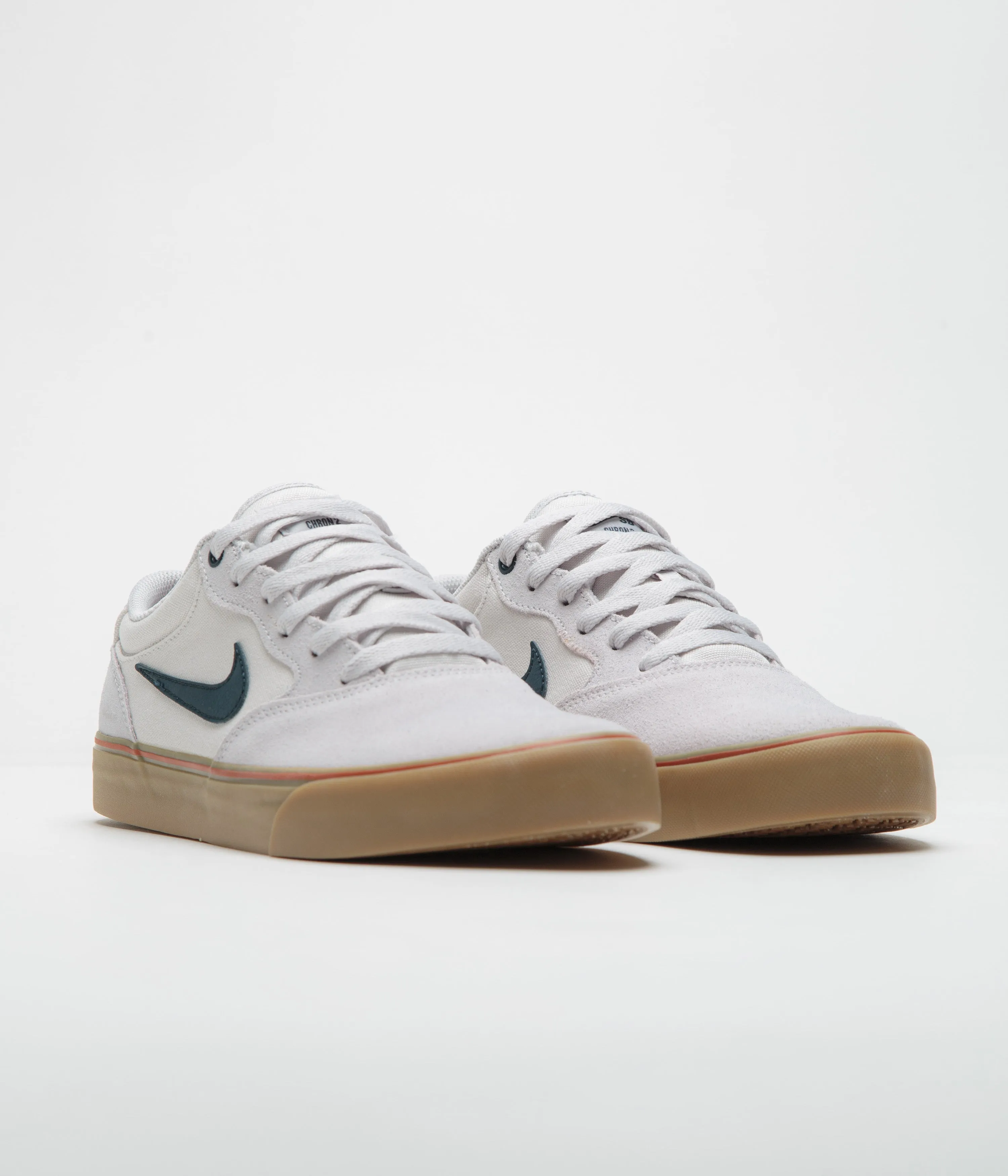Nike SB Chron 2 Shoes - Vast Grey / Armory Navy - Dark Russet Nike SB Clothing