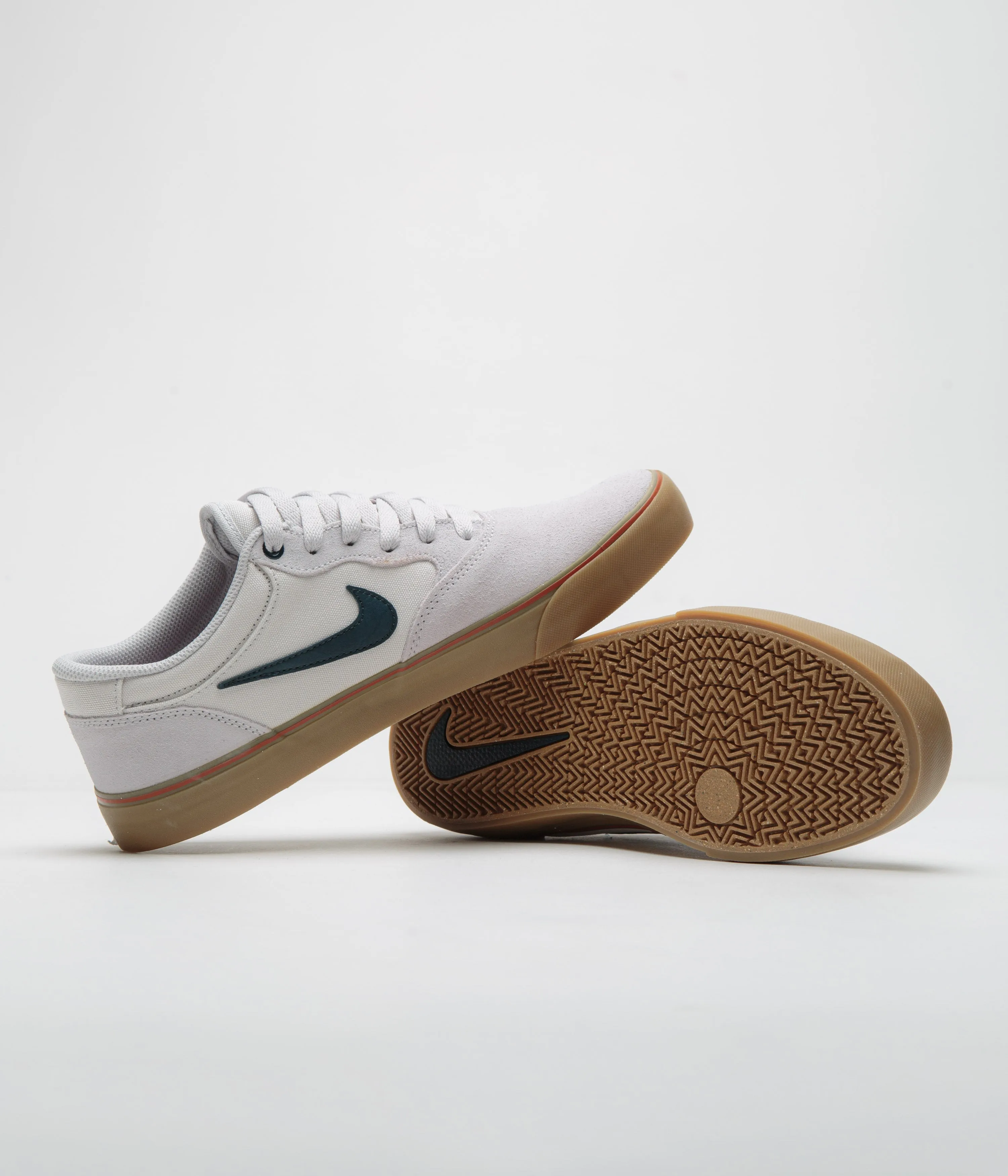 Nike SB Chron 2 Shoes - Vast Grey / Armory Navy - Dark Russet Nike SB Clothing