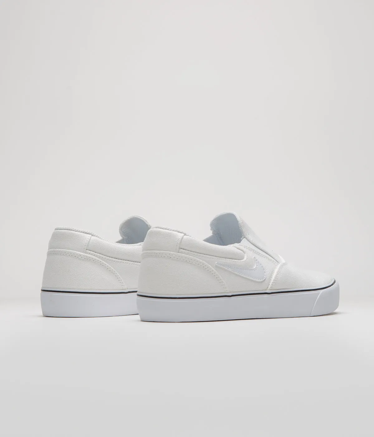 Nike SB Chron 2 Slip Shoes - White / White - White - Black Nike SB Clothing