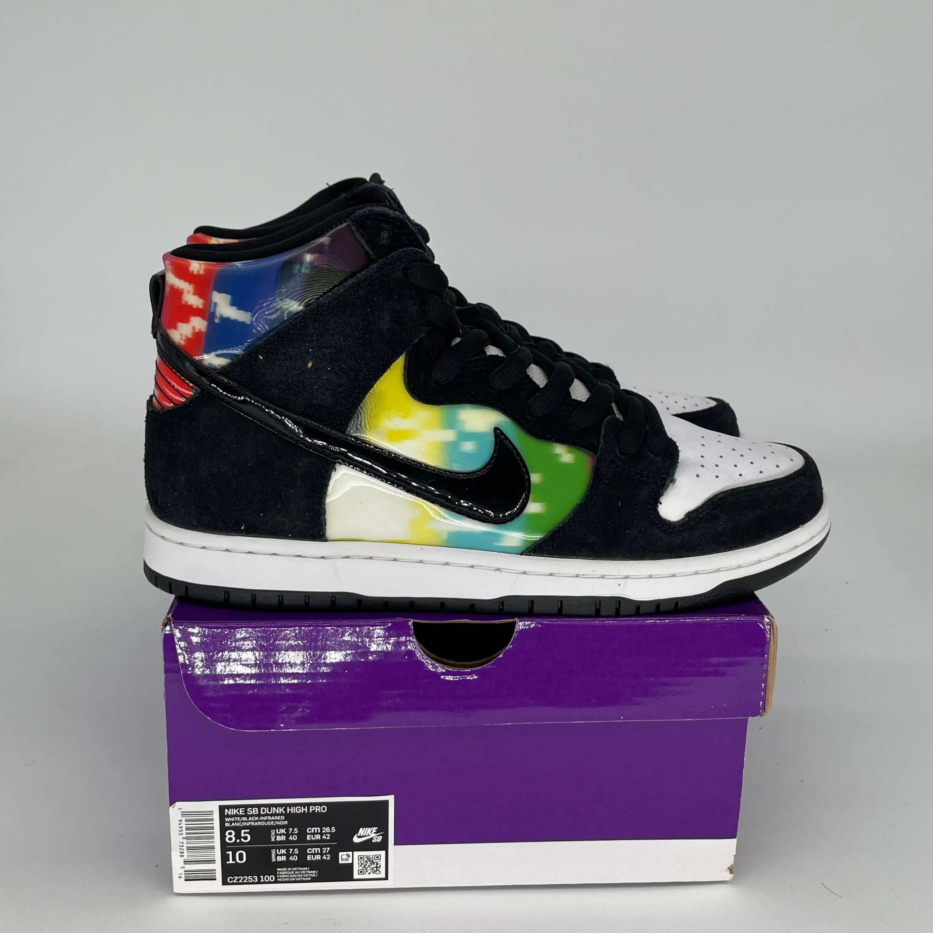 NIKE SB DUNK HIGH TV SIGNAL SIZE 8.5 CZ2253-100
