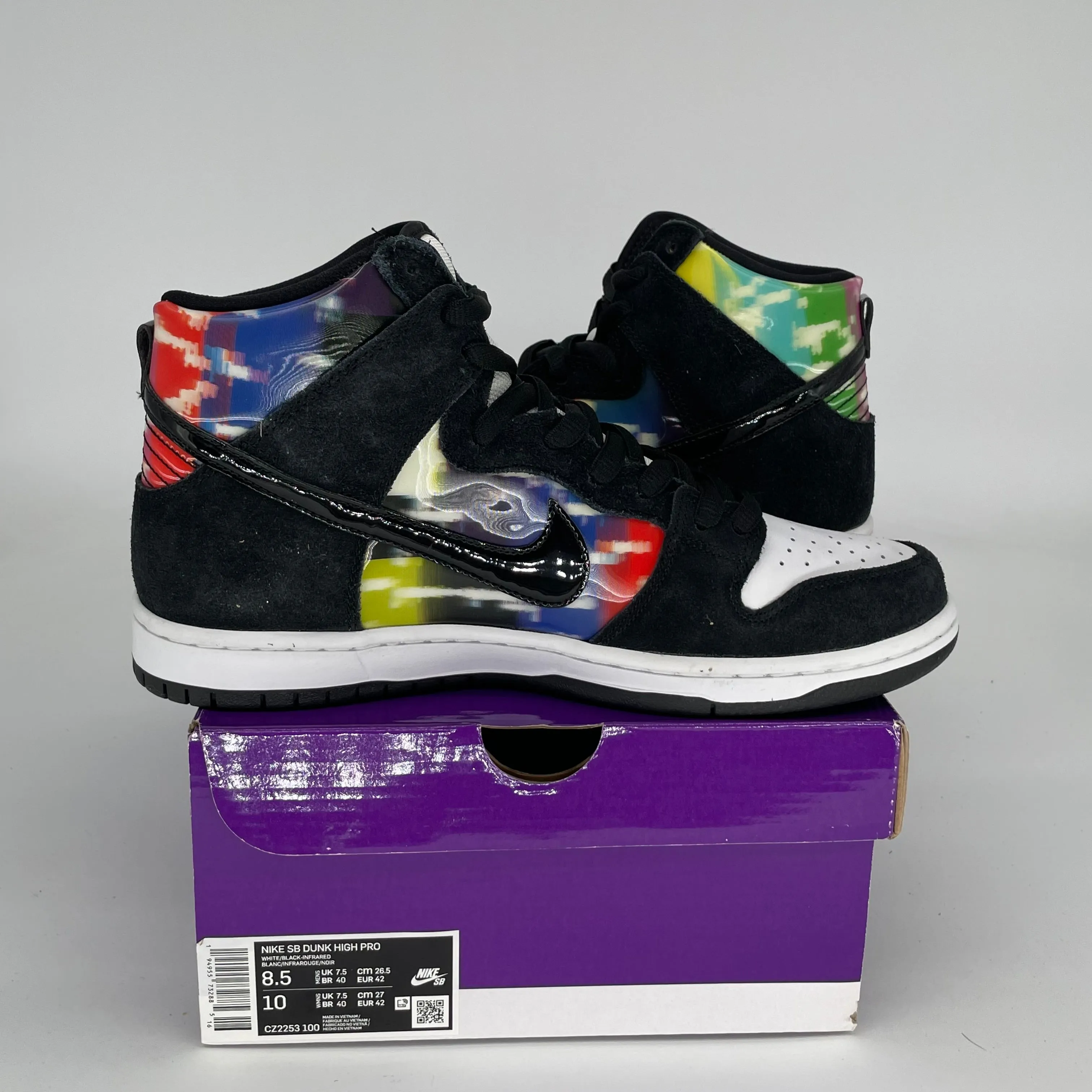 NIKE SB DUNK HIGH TV SIGNAL SIZE 8.5 CZ2253-100