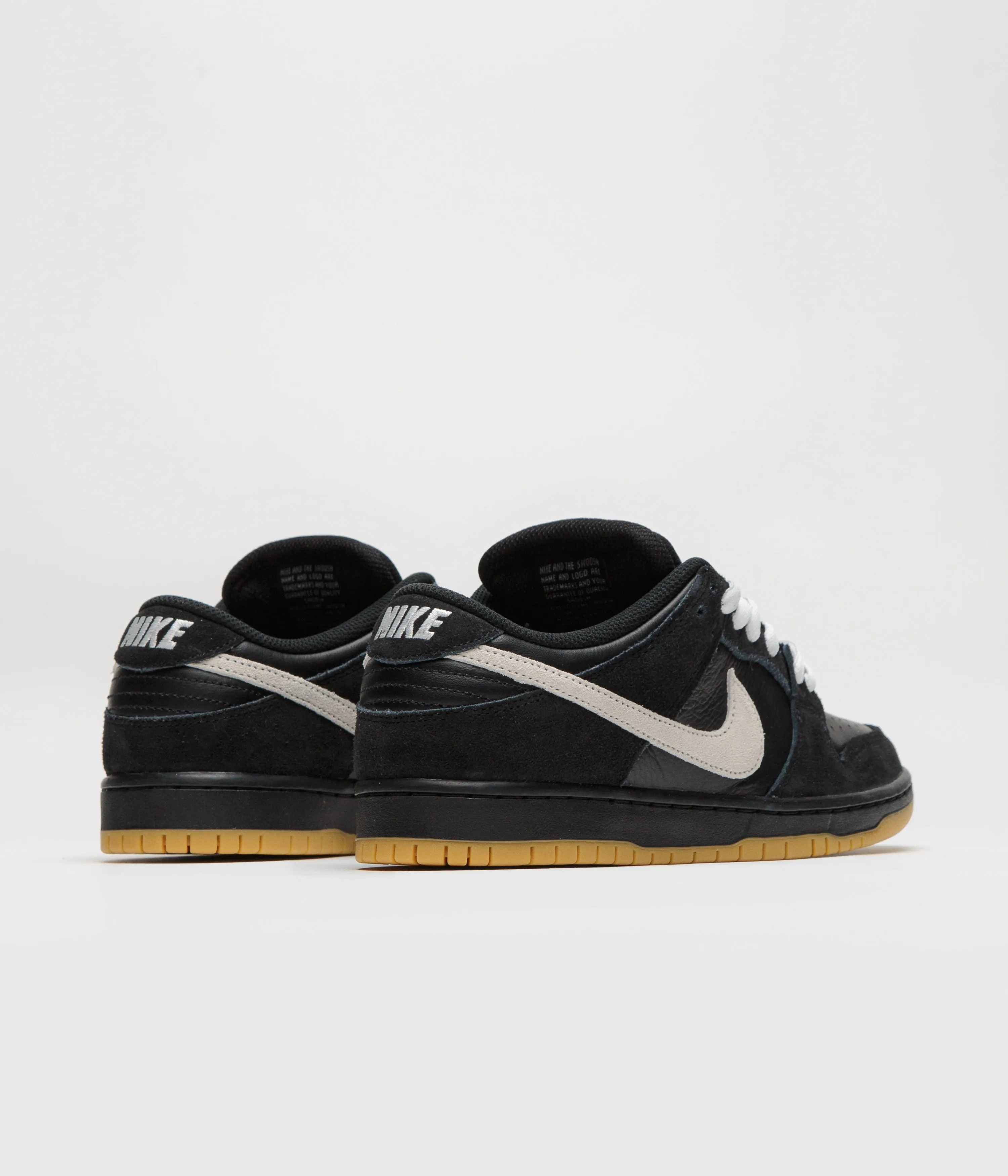 Nike SB Dunk Low Pro Shoes - Black / White - Black - Gum Light Brown - Black Nike SB Clothing