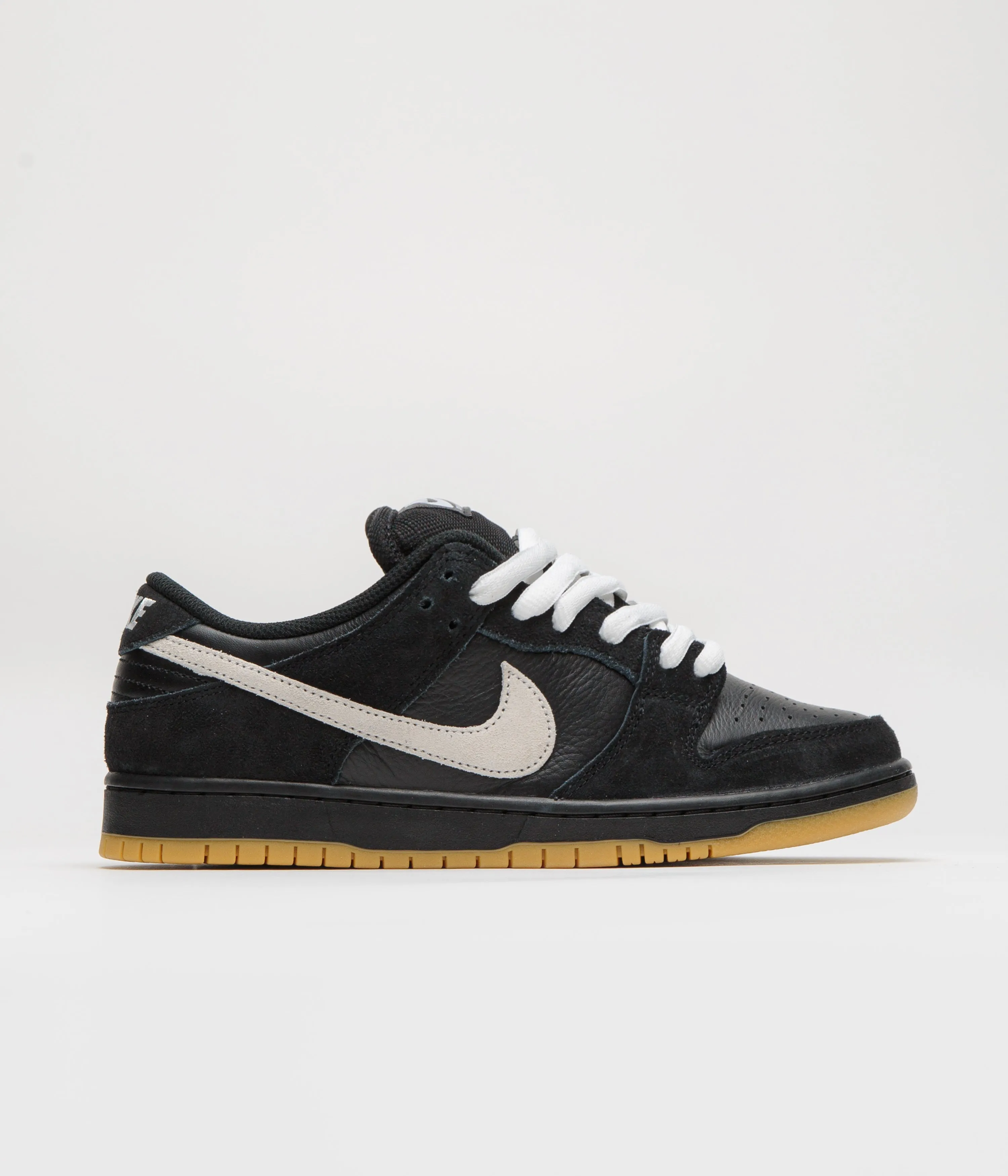 Nike SB Dunk Low Pro Shoes - Black / White - Black - Gum Light Brown - Black Nike SB Clothing