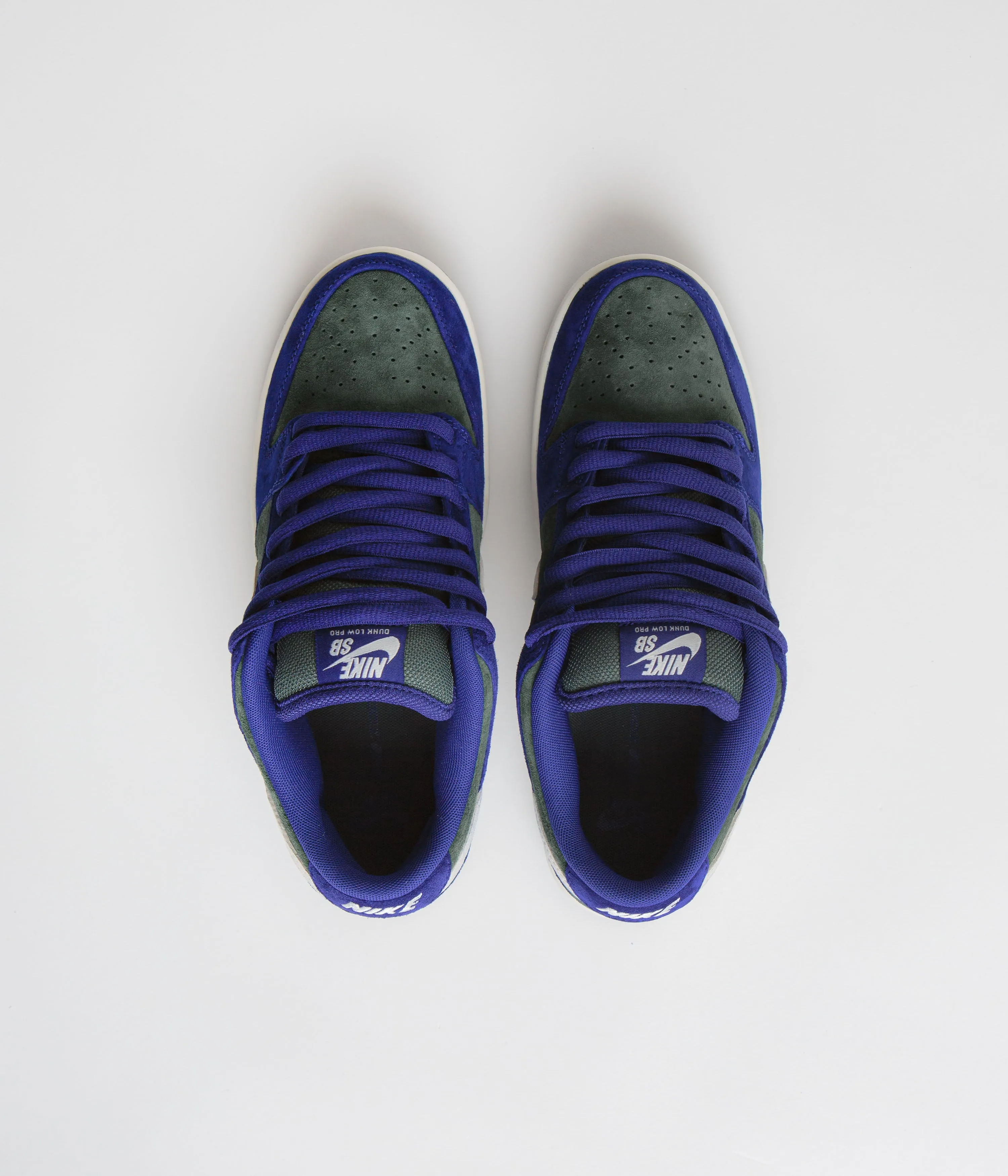 Nike SB Dunk Low Pro 'Wildcard' Shoes - Deep Royal Blue / Sail - Vintage Green Nike SB Clothing