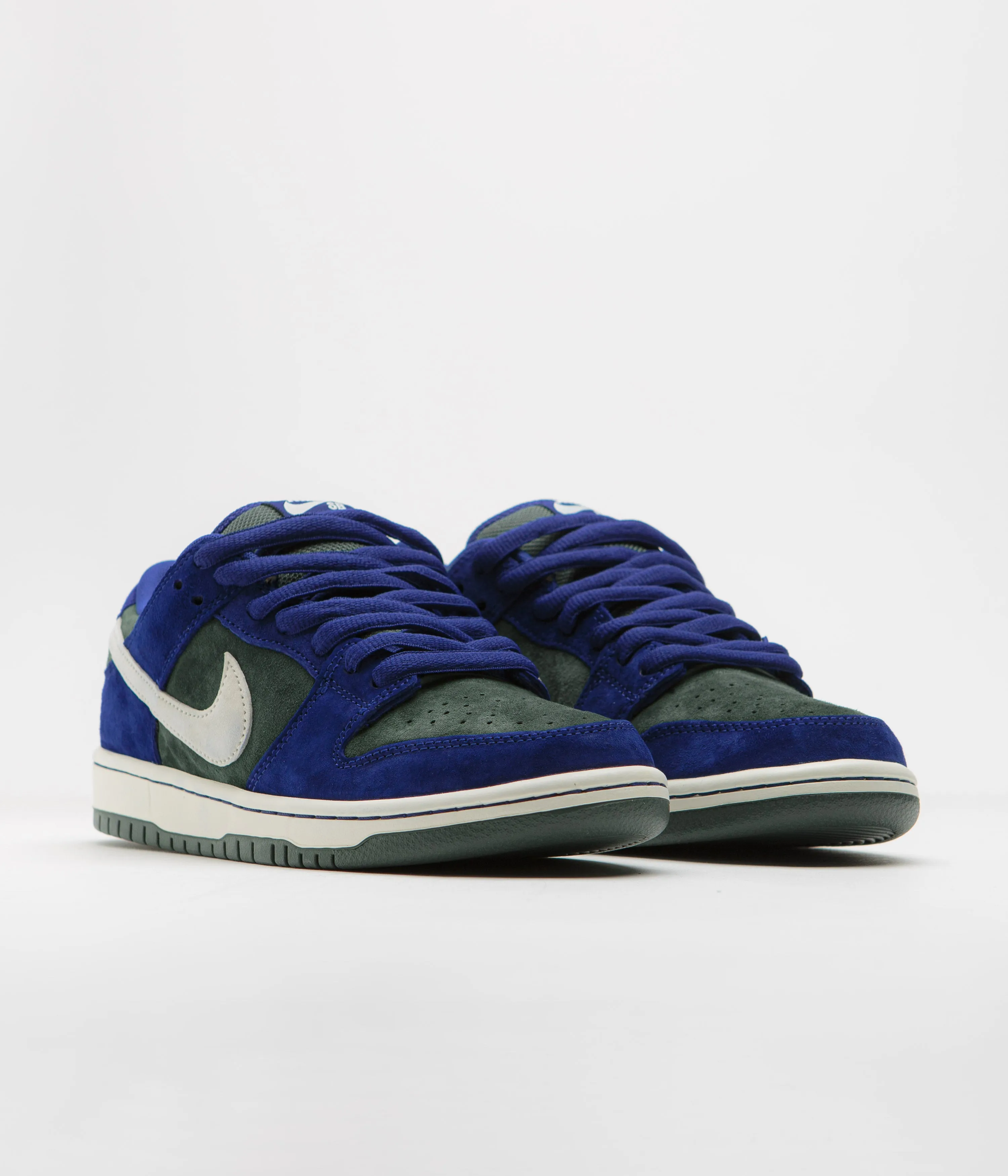 Nike SB Dunk Low Pro 'Wildcard' Shoes - Deep Royal Blue / Sail - Vintage Green Nike SB Clothing