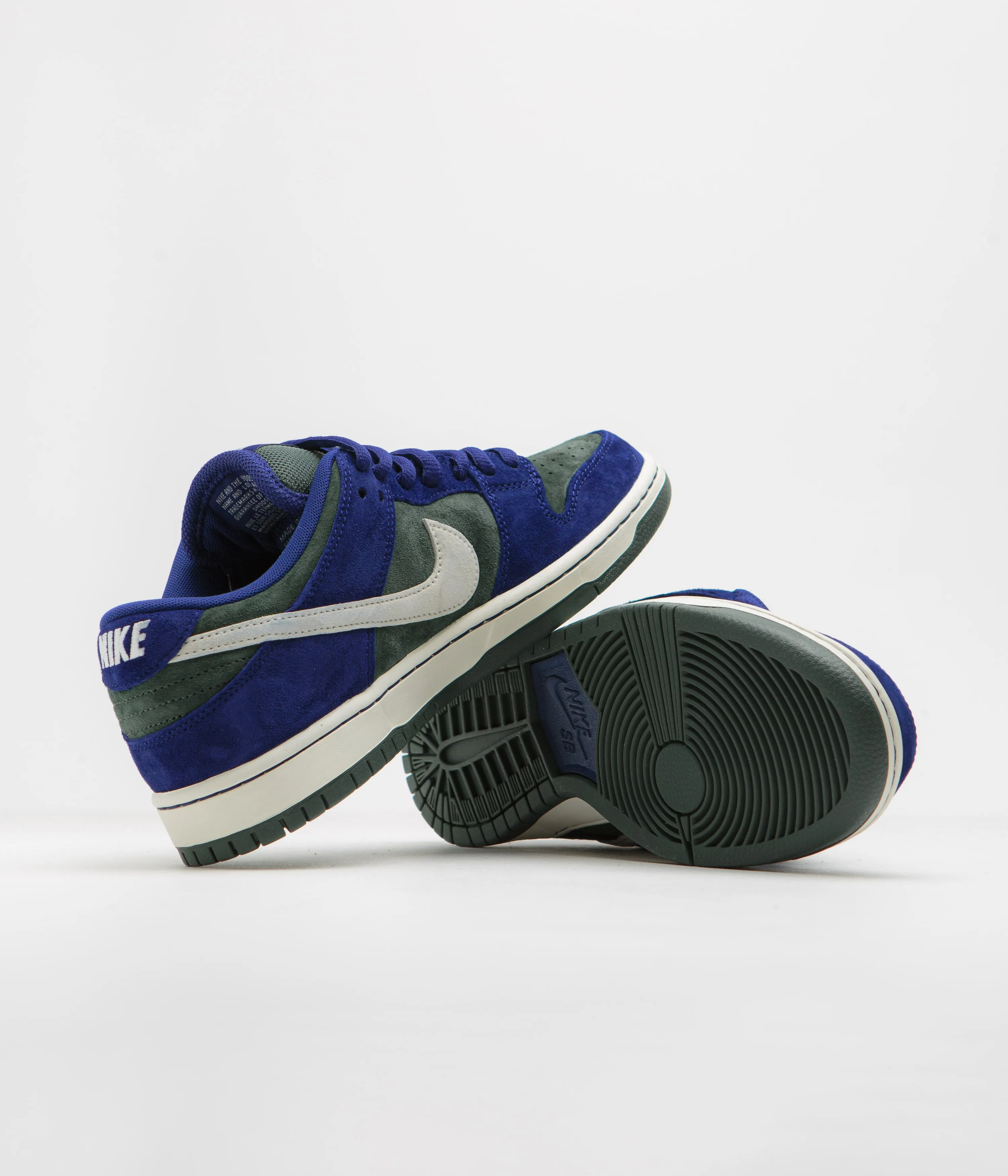 Nike SB Dunk Low Pro 'Wildcard' Shoes - Deep Royal Blue / Sail - Vintage Green Nike SB Clothing
