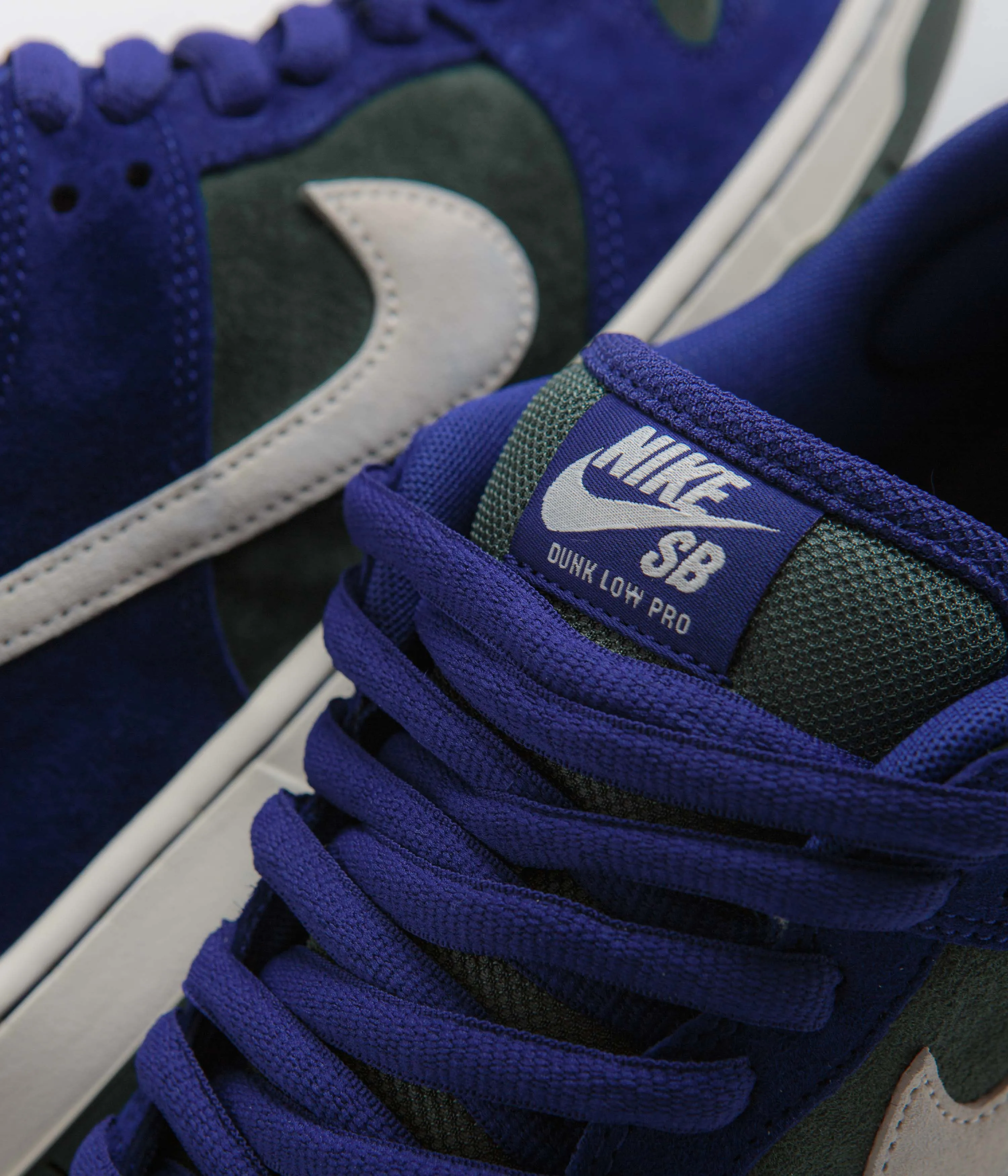 Nike SB Dunk Low Pro 'Wildcard' Shoes - Deep Royal Blue / Sail - Vintage Green Nike SB Clothing