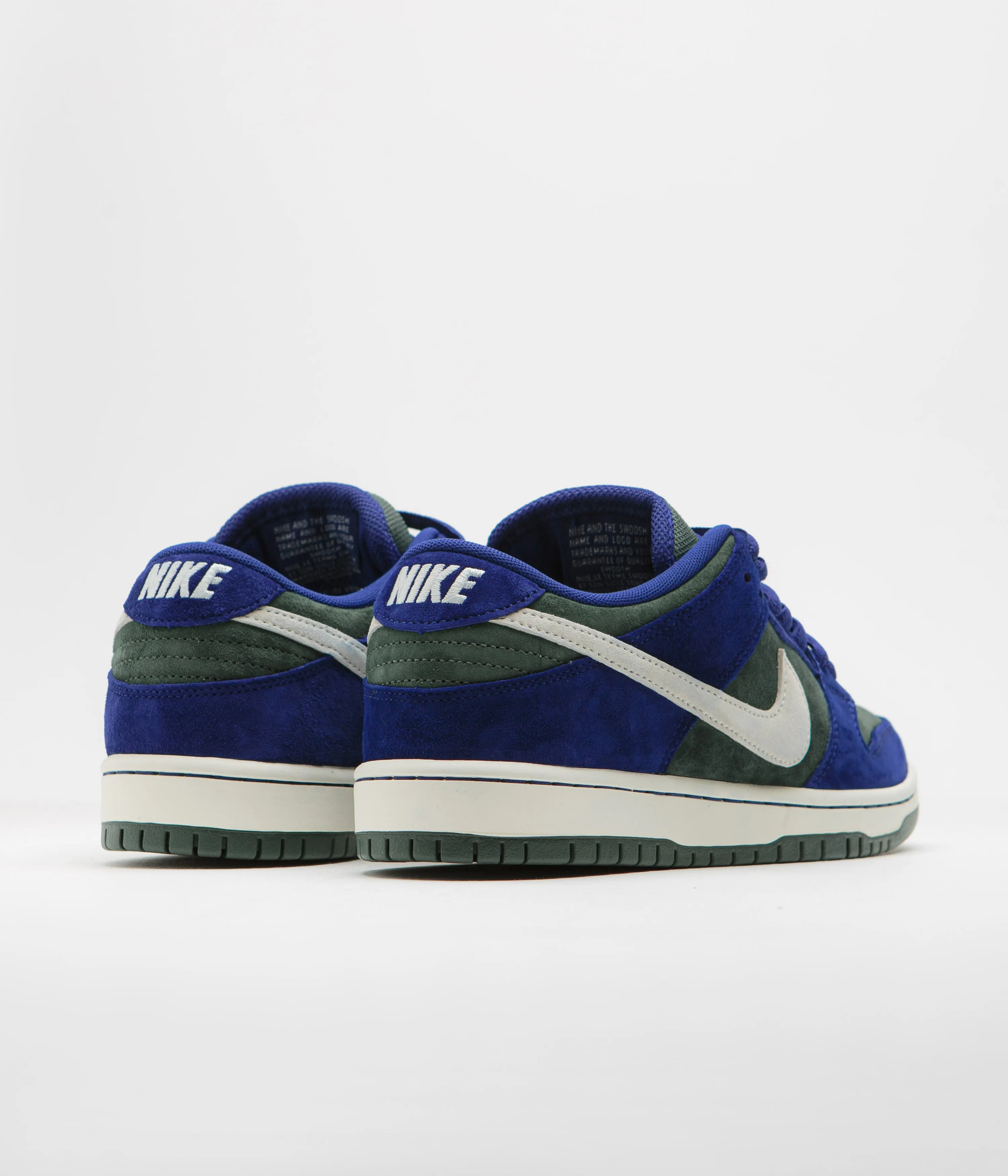 Nike SB Dunk Low Pro 'Wildcard' Shoes - Deep Royal Blue / Sail - Vintage Green Nike SB Clothing
