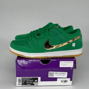 NIKE SB DUNK LOW ST PATRICKS DAY SIZE 11.5 BQ6817-303