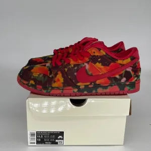 NIKE SB DUNK LOW THE WIZARD OF OZ POPPY FIELD SIZE 11.5 FZ1291-600