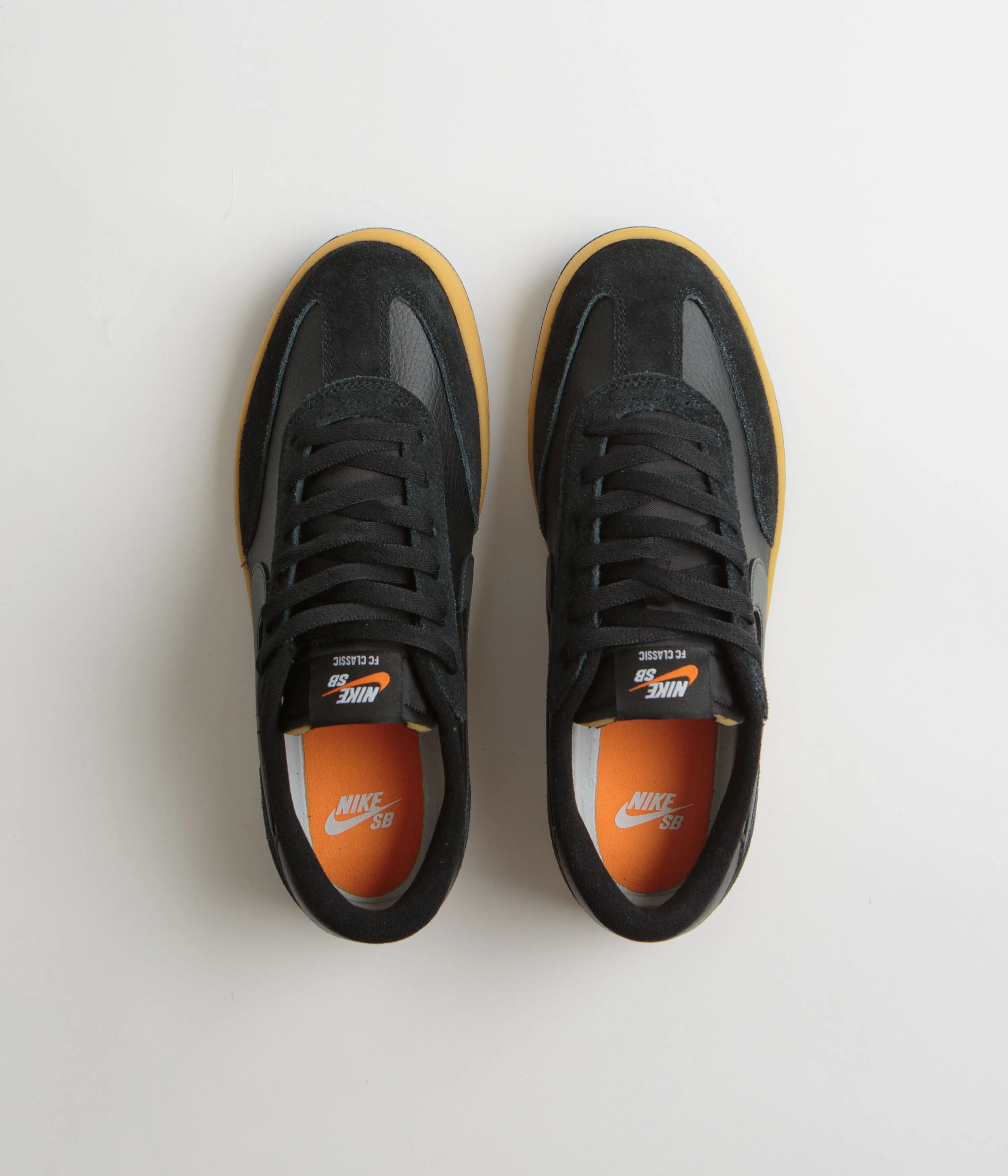 Nike SB FC Classic Shoes - Black / Anthracite - Black - Vivid Orange Nike SB Clothing