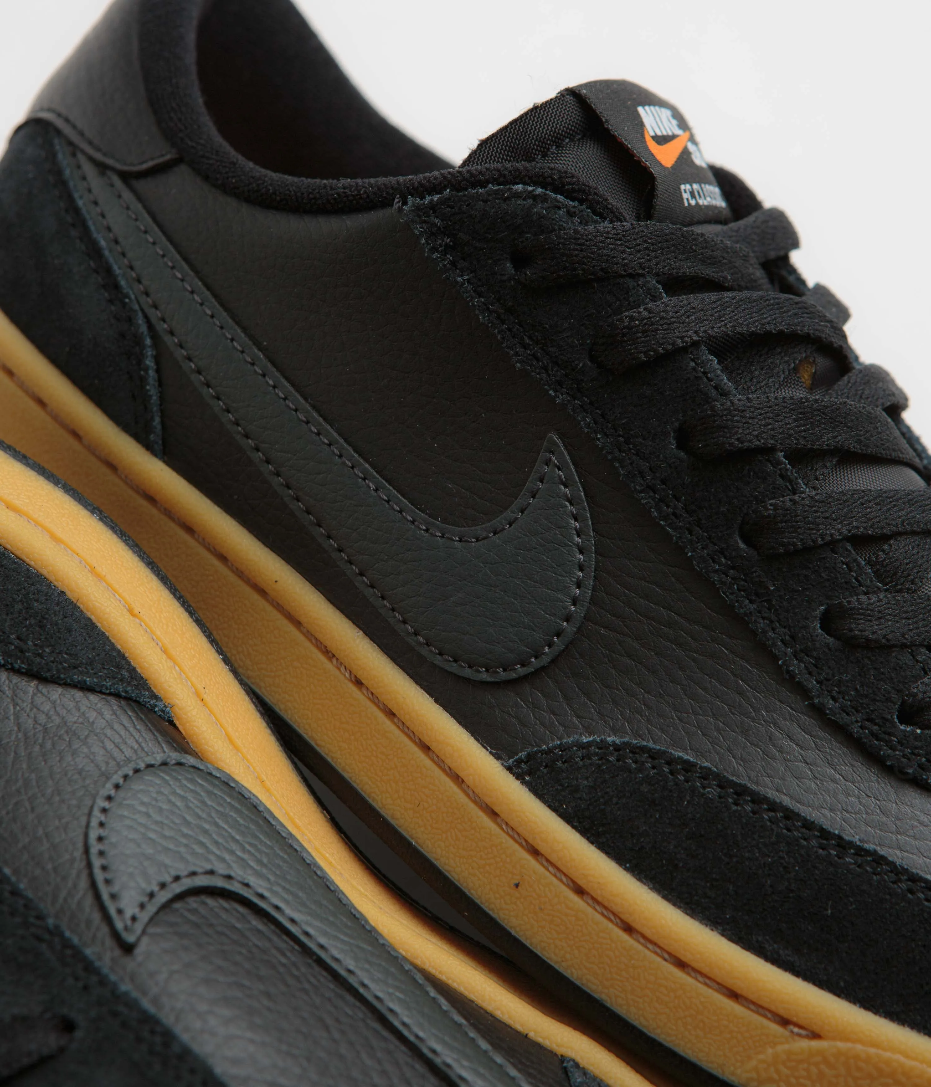 Nike SB FC Classic Shoes - Black / Anthracite - Black - Vivid Orange Nike SB Clothing