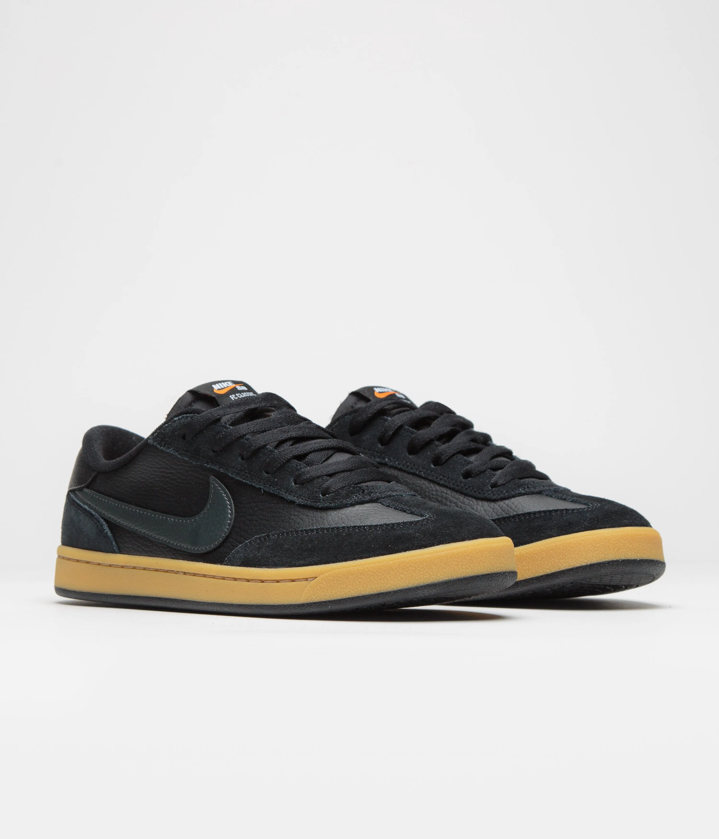 Nike SB FC Classic Shoes - Black / Anthracite - Black - Vivid Orange Nike SB Clothing