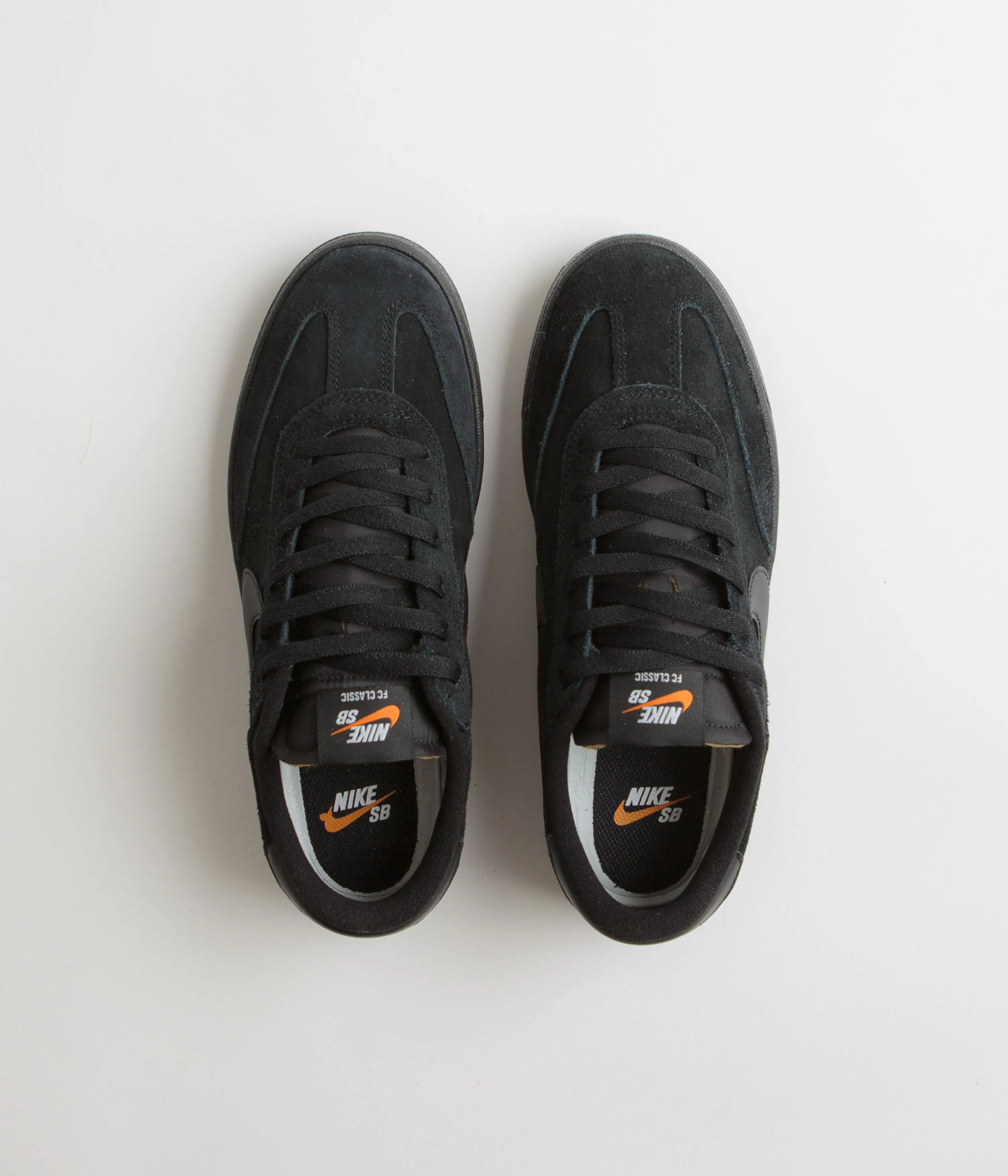 Nike SB FC Classic Shoes - Black / Black - Black - Vivid Orange Nike SB Clothing
