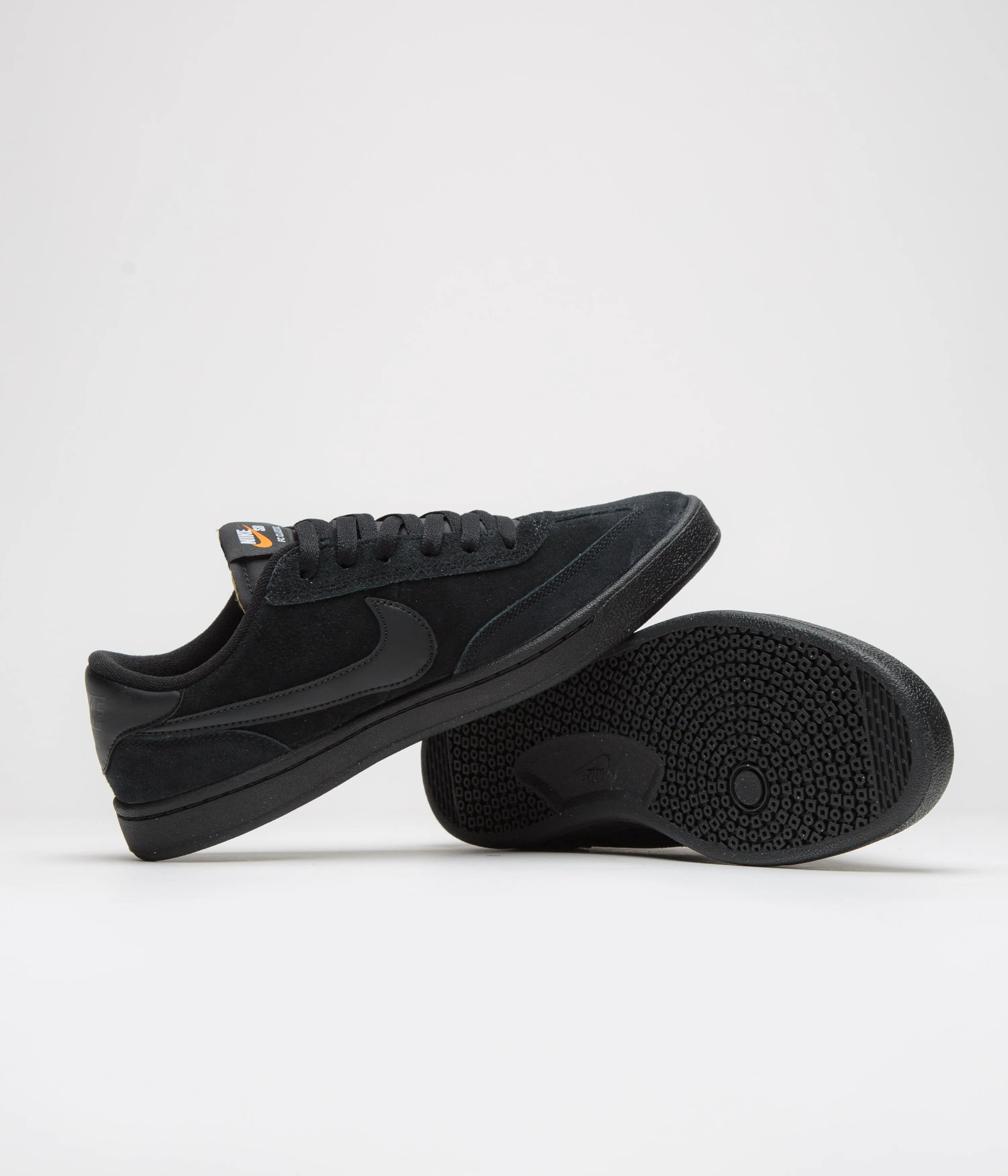Nike SB FC Classic Shoes - Black / Black - Black - Vivid Orange Nike SB Clothing