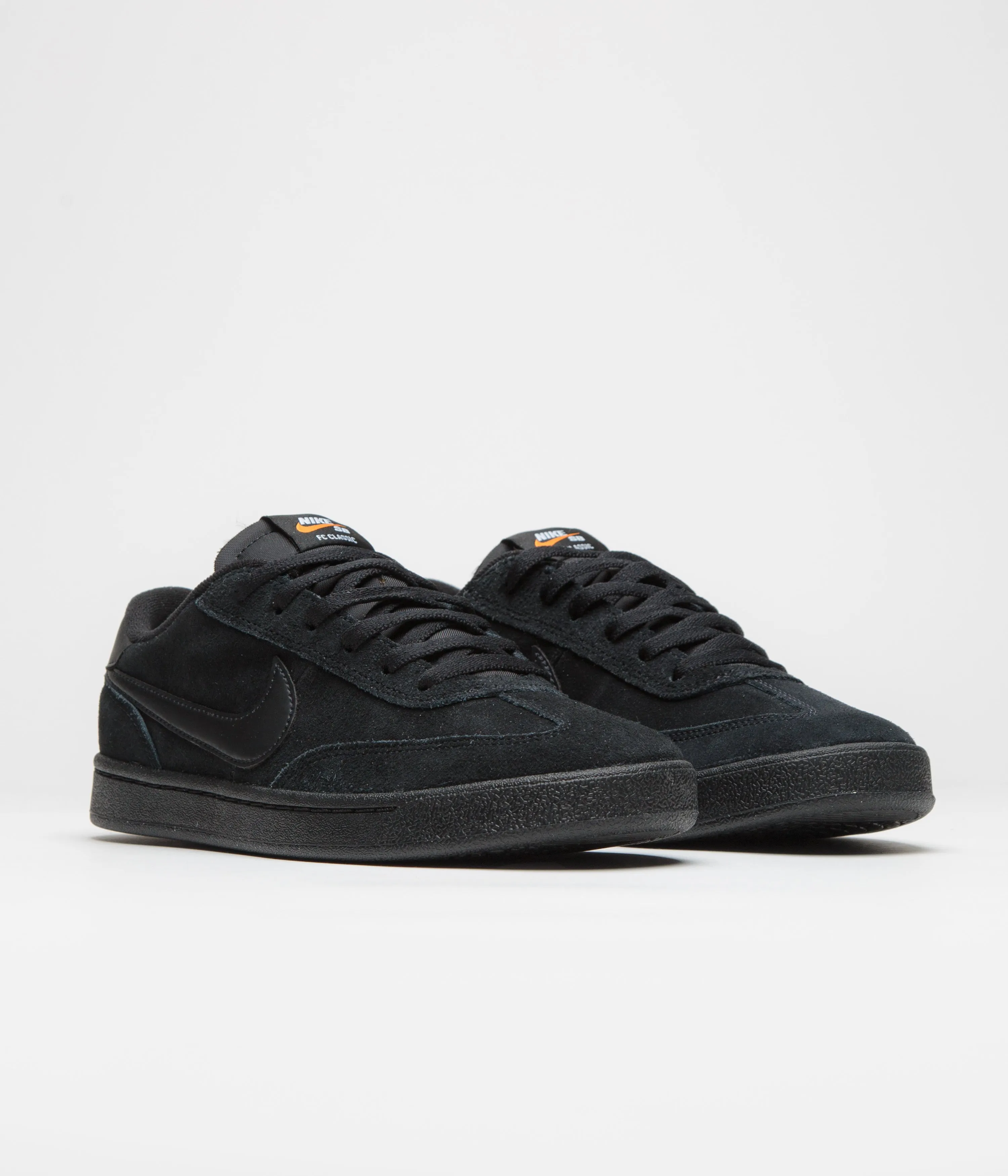 Nike SB FC Classic Shoes - Black / Black - Black - Vivid Orange Nike SB Clothing