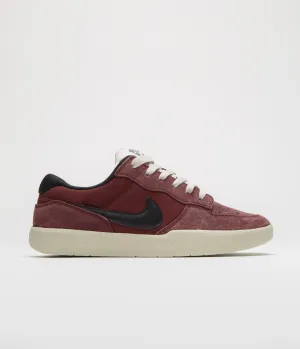 Nike SB Force 58 Shoes - Dark Team Red / Black - Black - Light Orewood Brown Nike SB Clothing