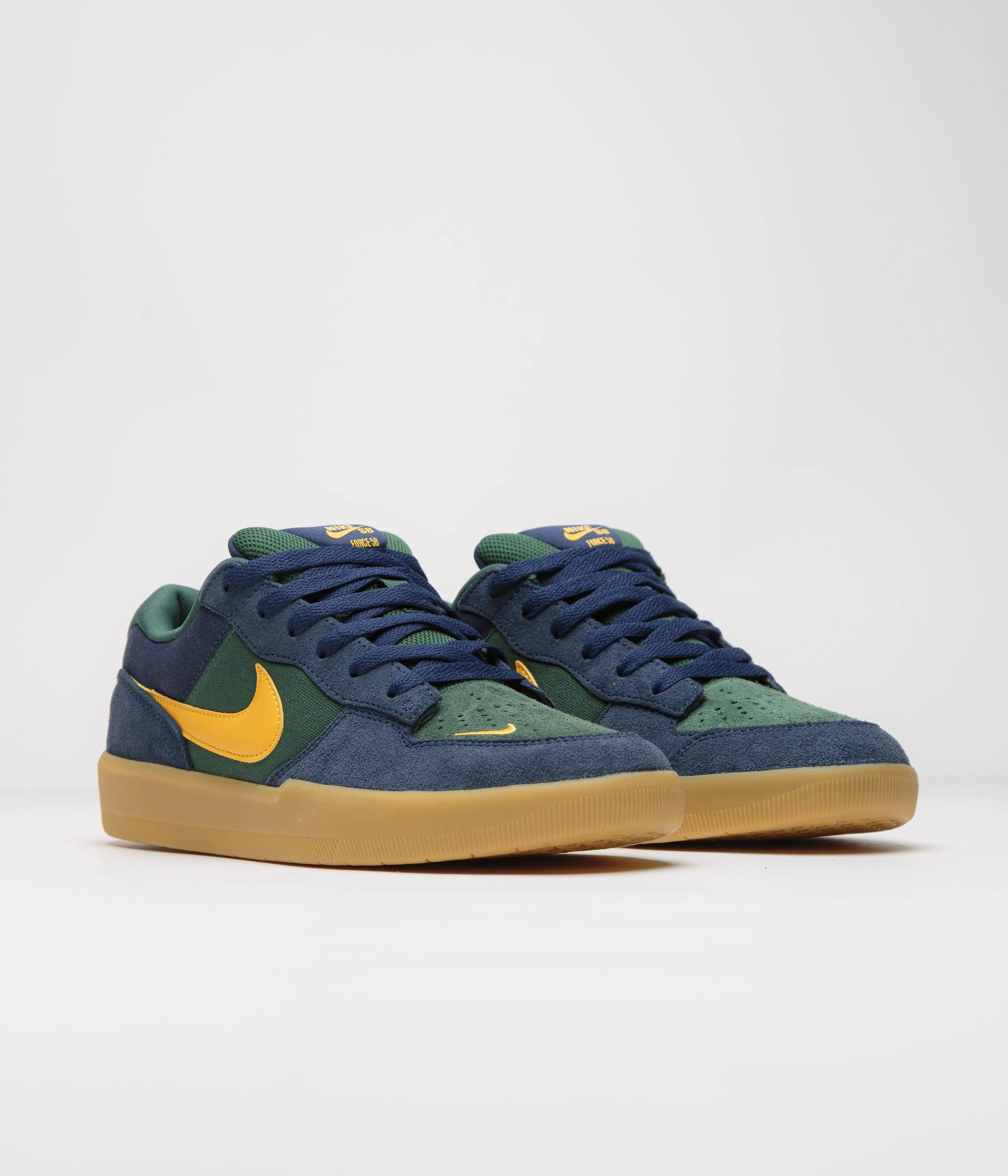 Nike SB Force 58 Shoes - Midnight Navy / University Gold - Fir Nike SB Clothing