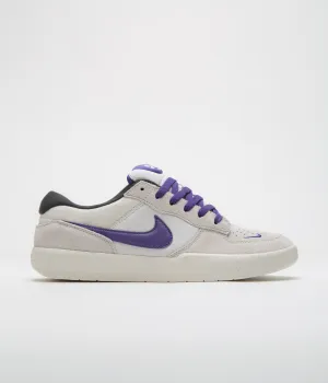 Nike SB Force 58 Shoes - Phantom / Court Purple - Summit White Nike SB Clothing