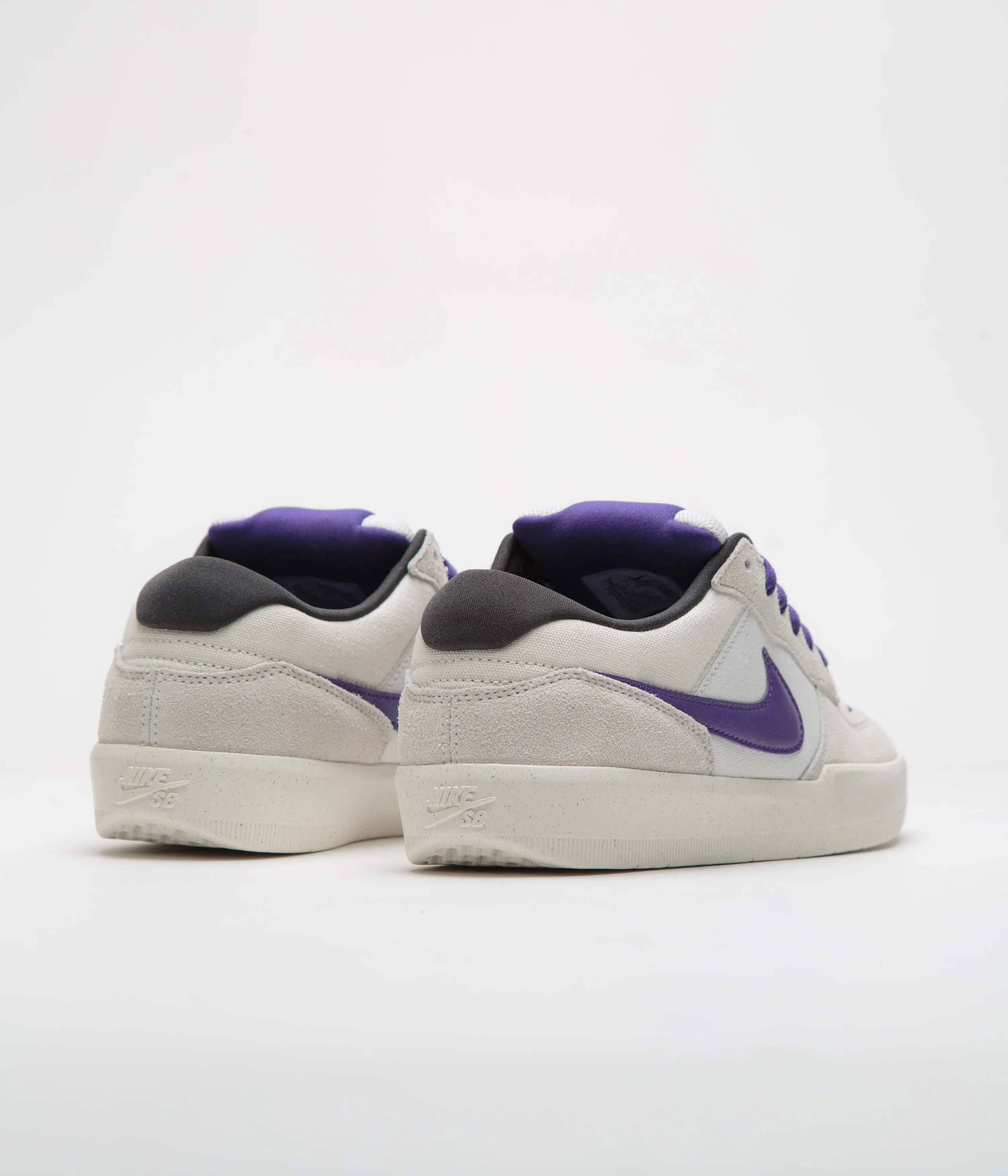 Nike SB Force 58 Shoes - Phantom / Court Purple - Summit White Nike SB Clothing